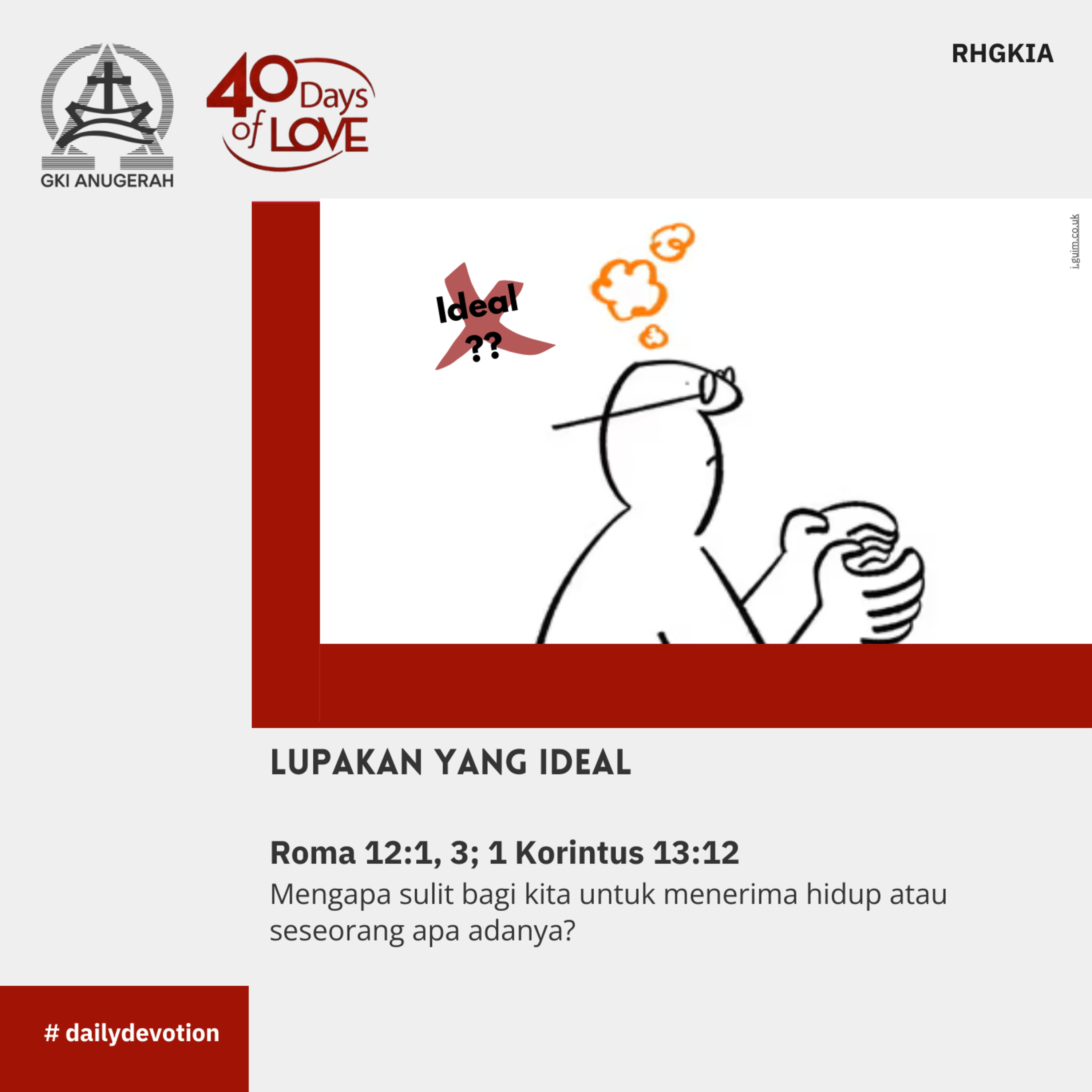 29 September 2023 - Lupakan Yang Ideal - Renungan Harian GKI Anugerah episode artwork