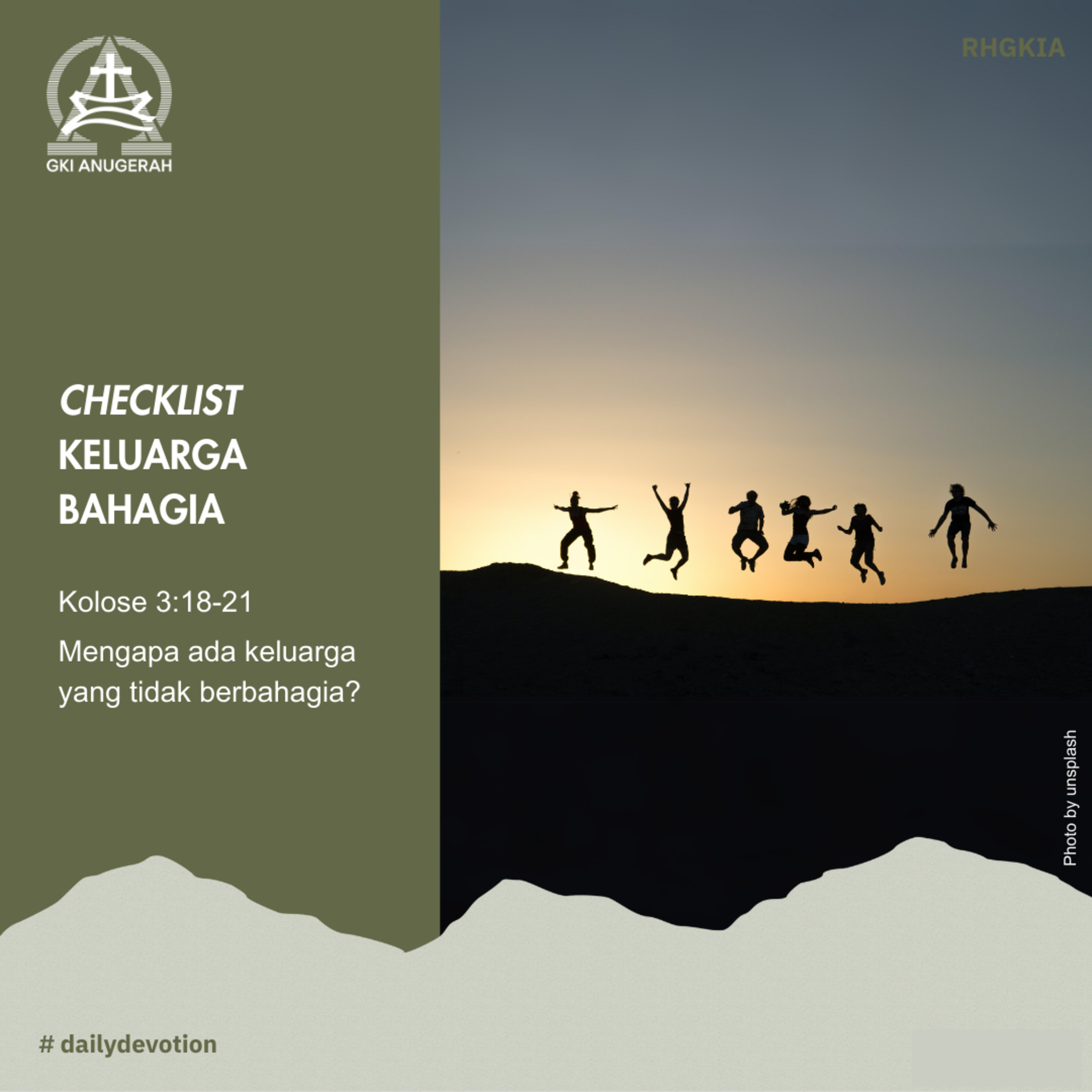 14 Oktober 2023 - Checklist Keluarga Bahagia - Renungan Harian GKI Anugerah episode artwork