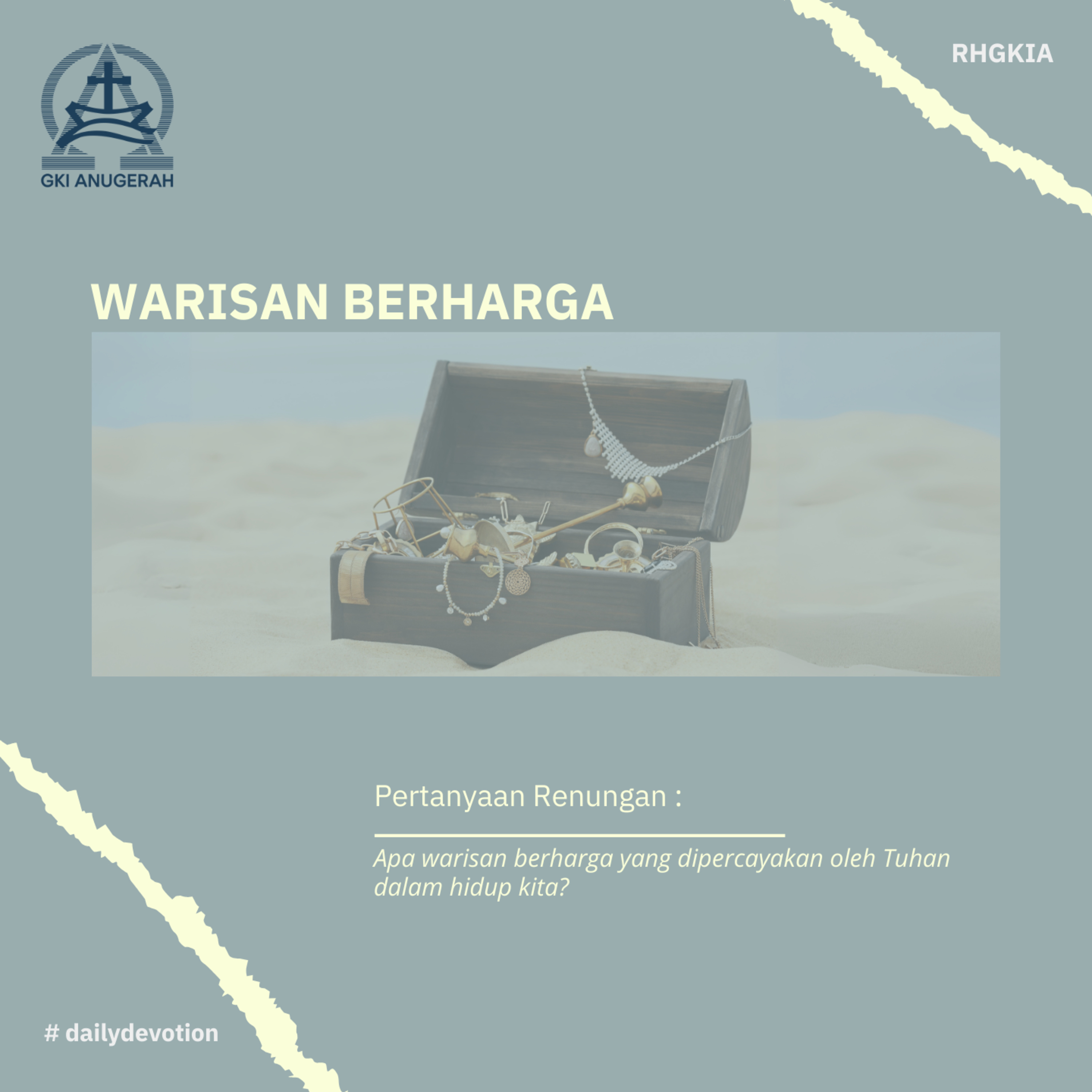 23 Oktober 2023 - Warisan Berharga - Renungan Harian GKI Anugerah episode artwork