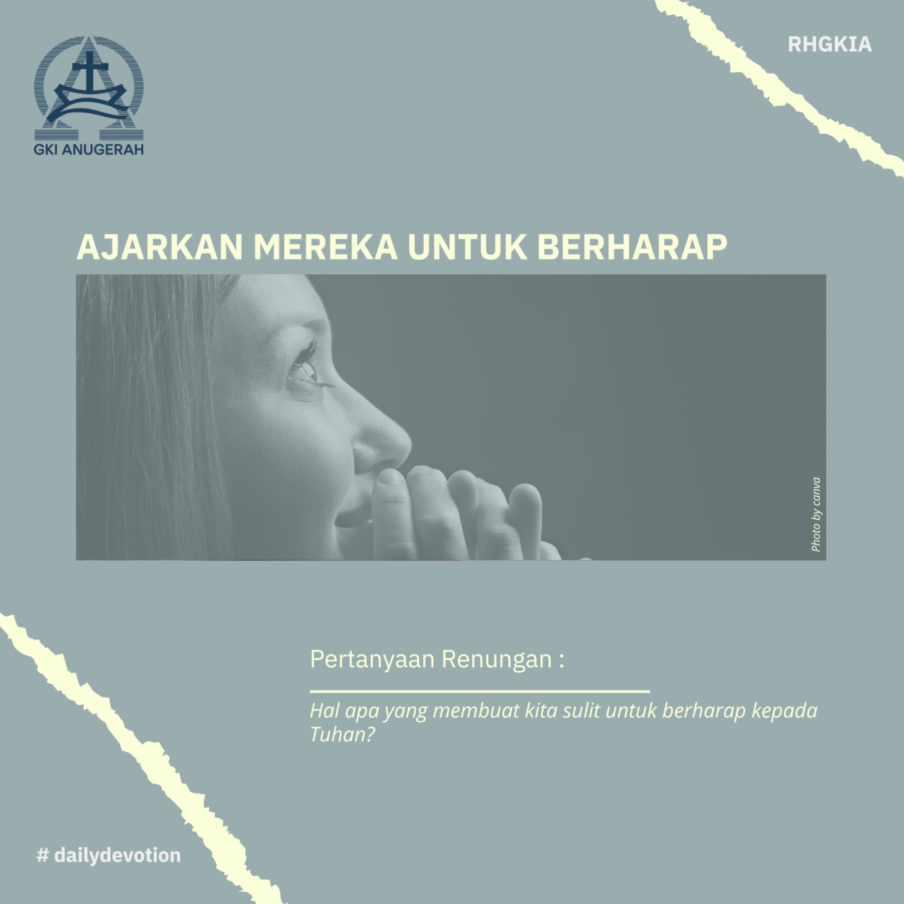 28 Oktober 2023 - Ajarkan Mereka Untuk Berharap - Renungan Harian GKI Anugerah episode artwork