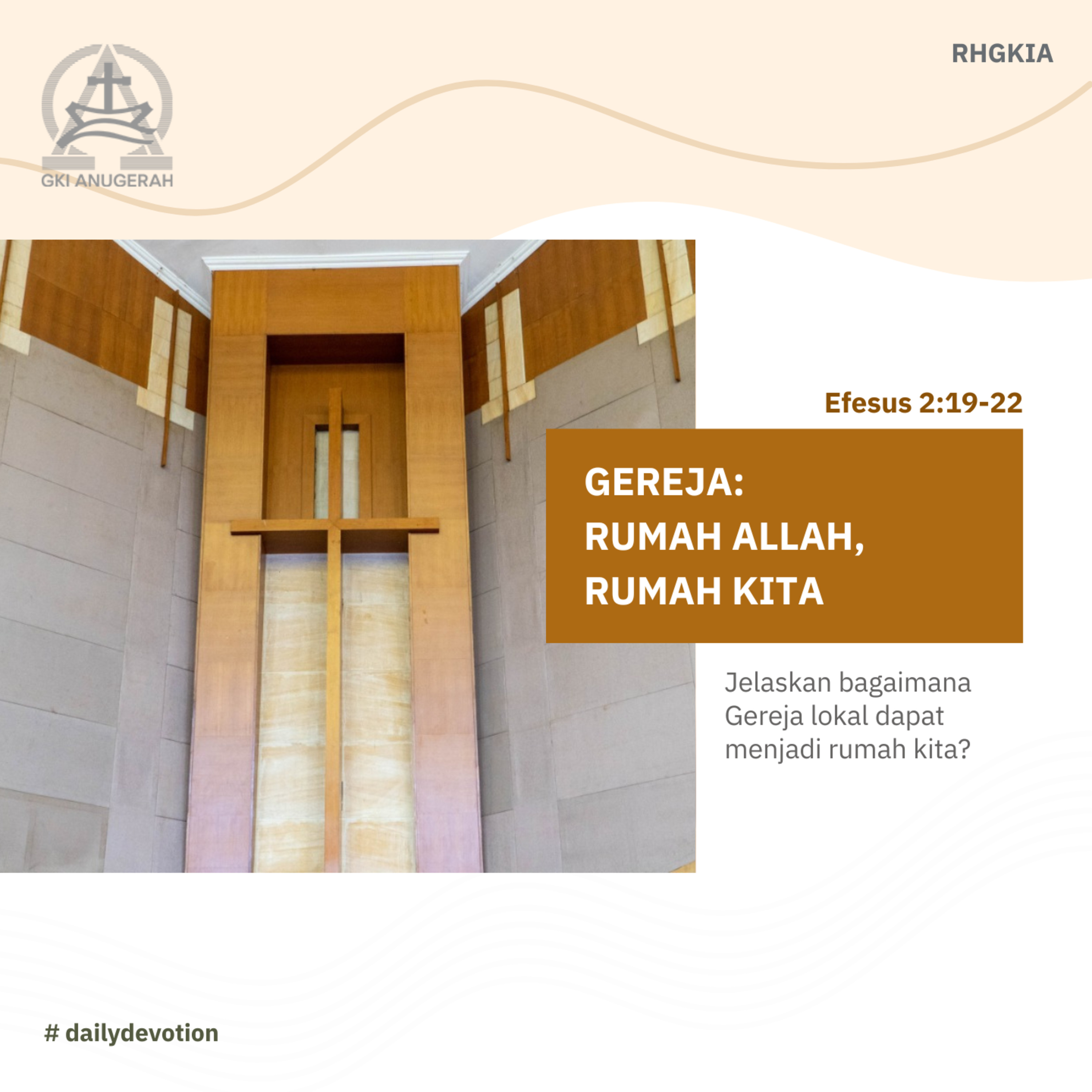 30 Oktober 2023 - Gereja: Rumah Allah, Rumah Kita - Renungan Harian GKI Anugerah episode artwork