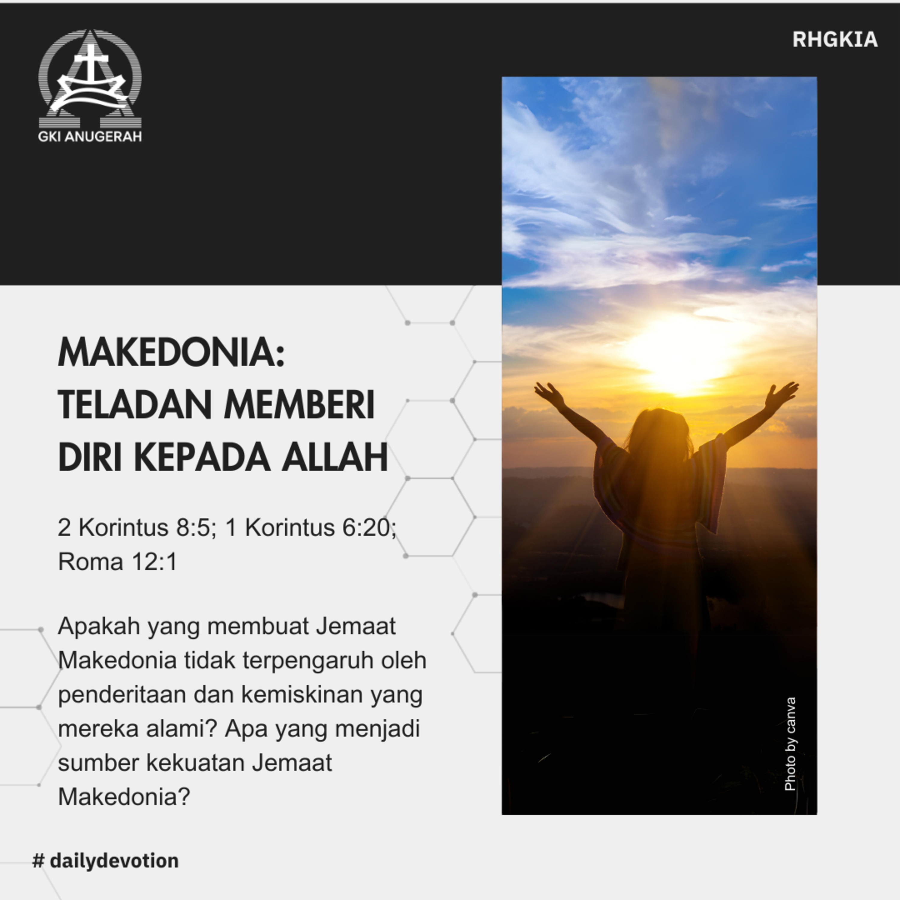 24 November 2023 - Makedonia: Teladan Memberi Diri Kepada Allah - Renungan Harian GKI Anugerah episode artwork