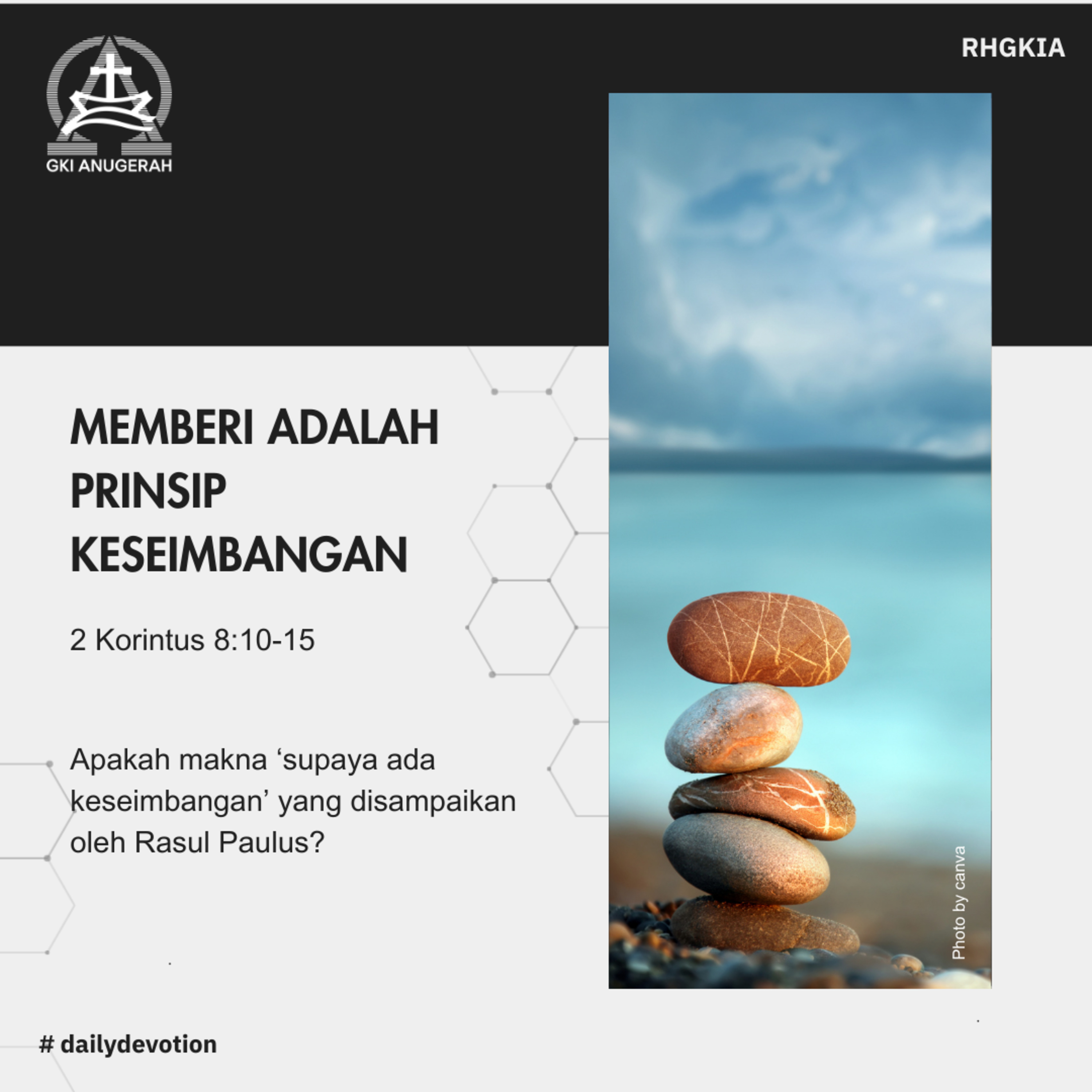 25 November 2023 - Memberi Adalah Prinsip Keseimbangan - Renungan Harian GKI Anugerah episode artwork