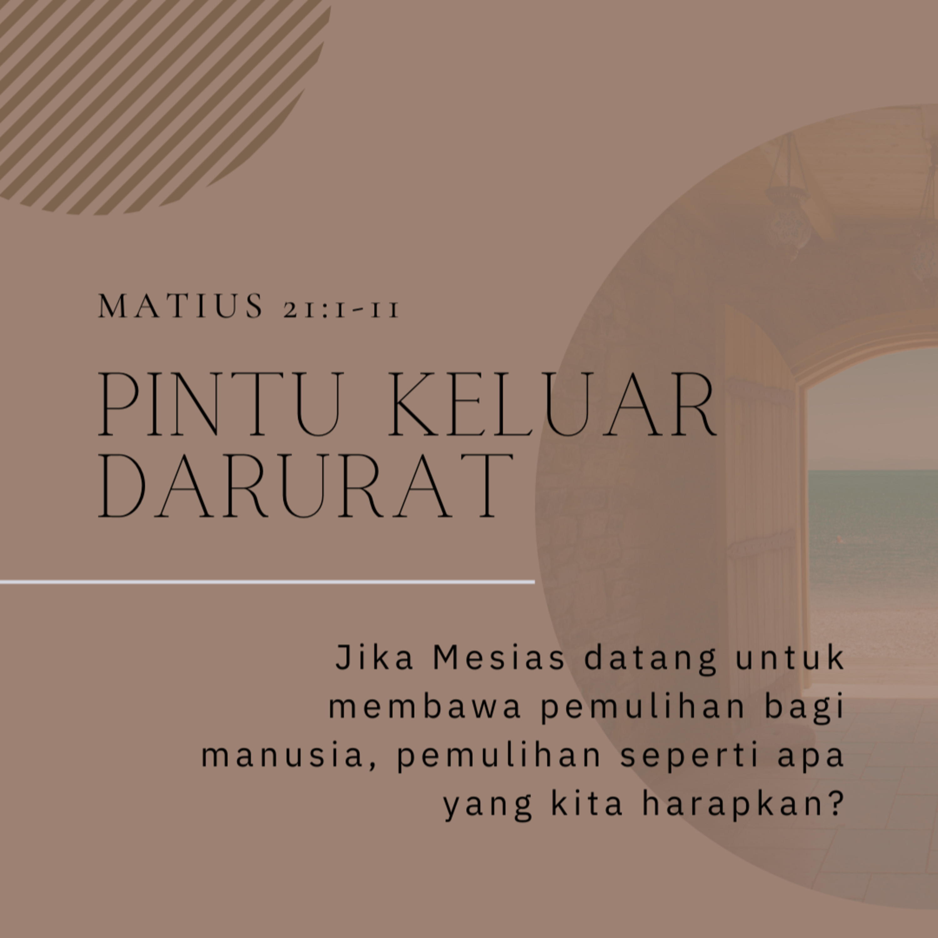 18 Maret 2024 - Pintu Keluar Darurat - Renungan Harian GKI Anugerah episode artwork