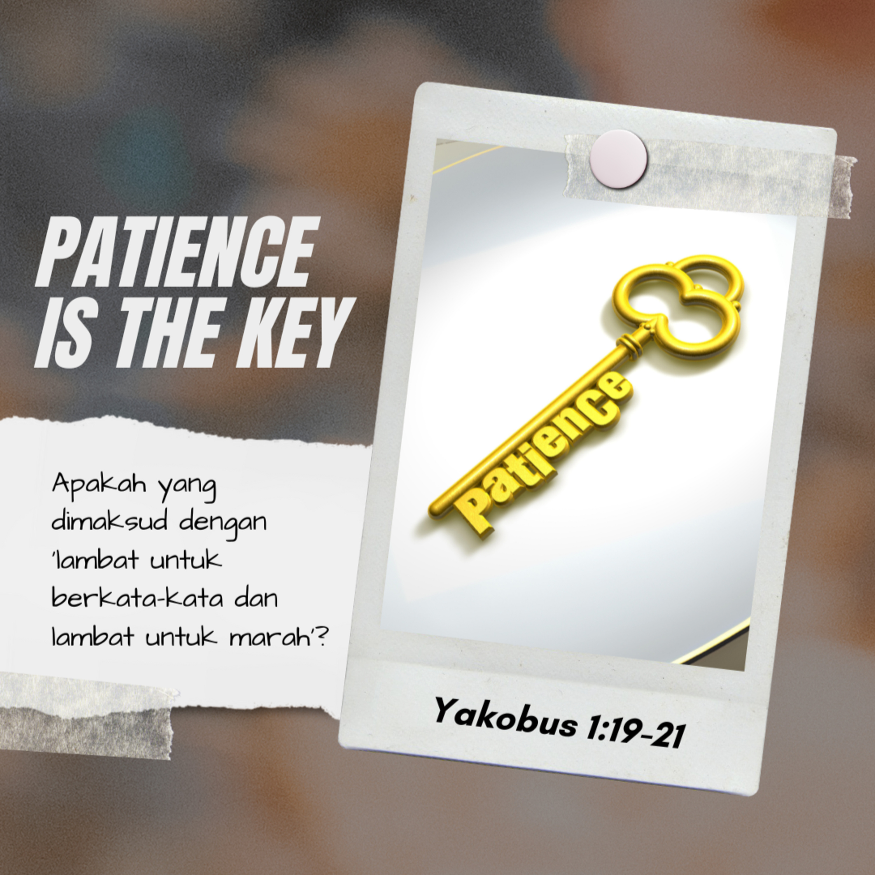 25 April 2024 - Patience Is The Key - Renungan Harian GKI Anugerah episode artwork
