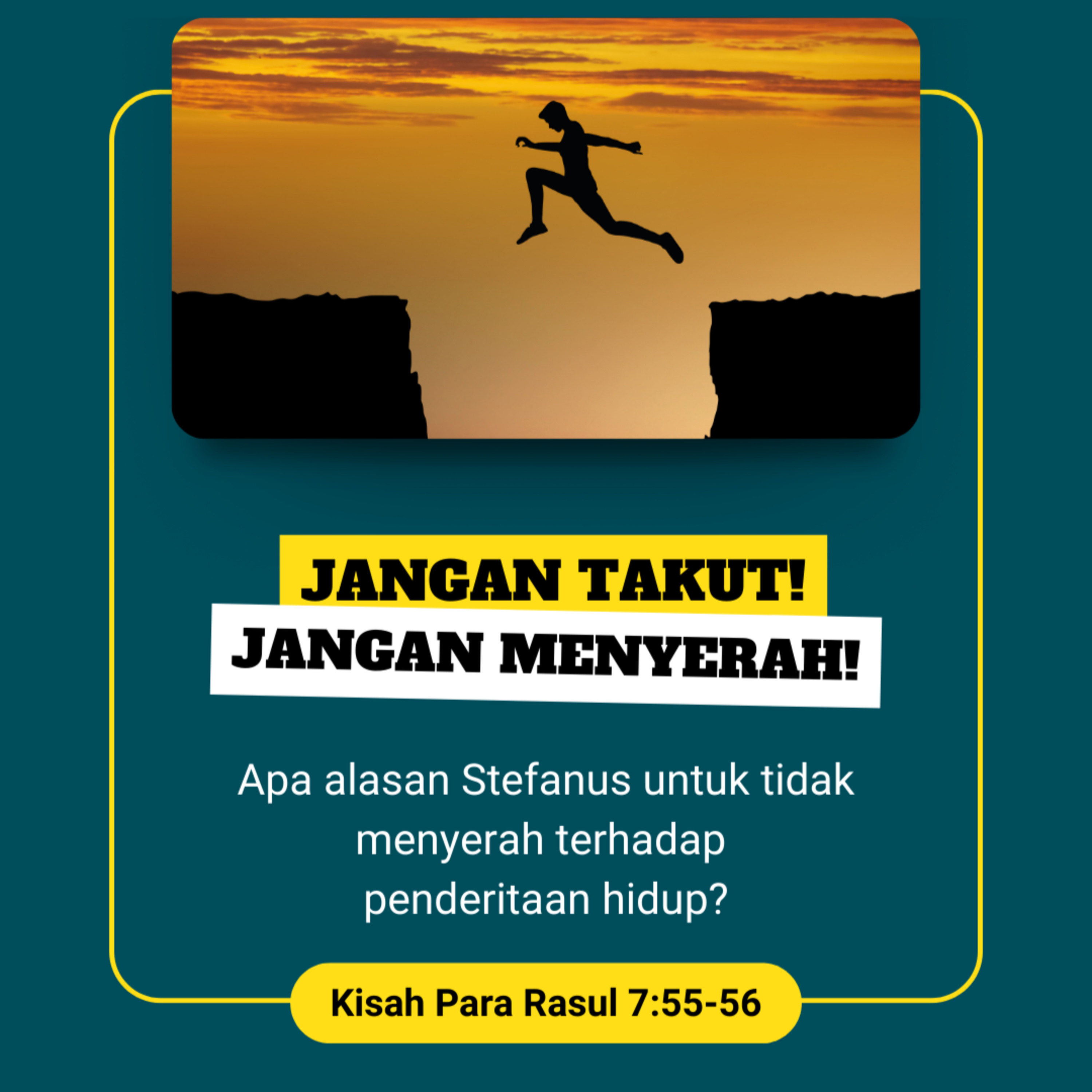 Jangan Takut! Jangan Menyerah! - Renungan Harian GKI Anugerah | 01 Juni 2024  episode artwork