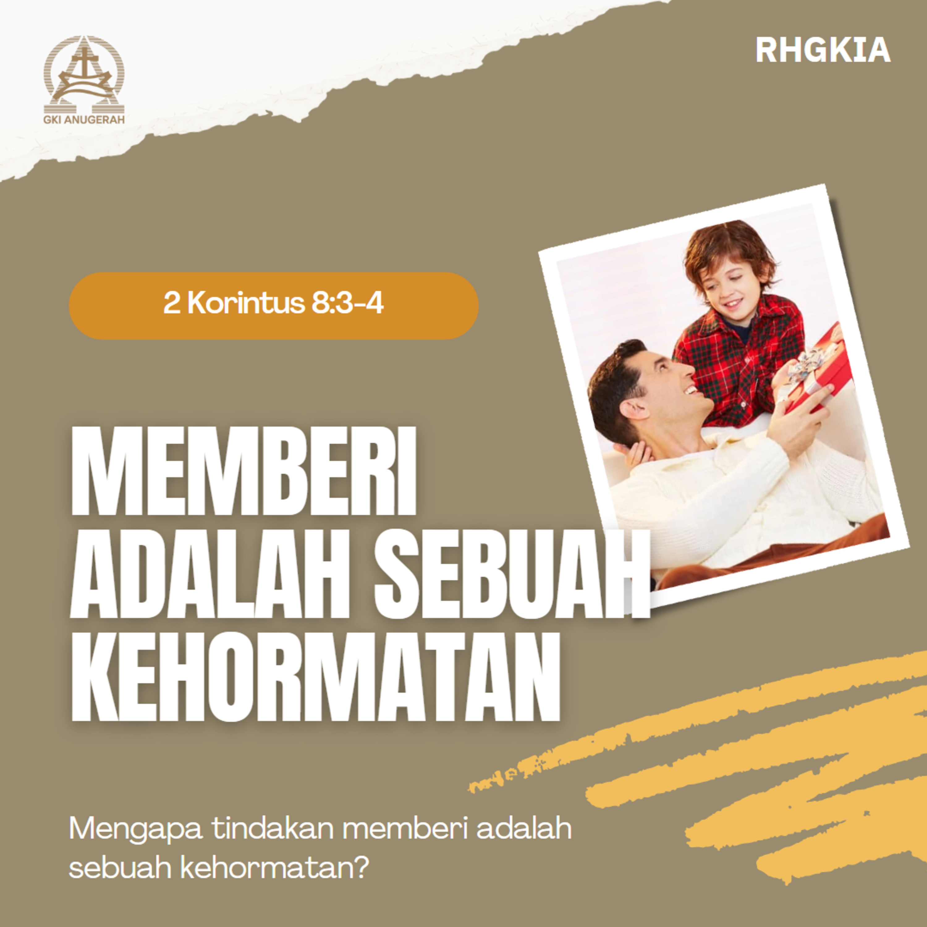 Memberi Adalah Sebuah Kehormatan - Renungan Harian GKI Anugerah | 15 Agustus 2024  episode artwork