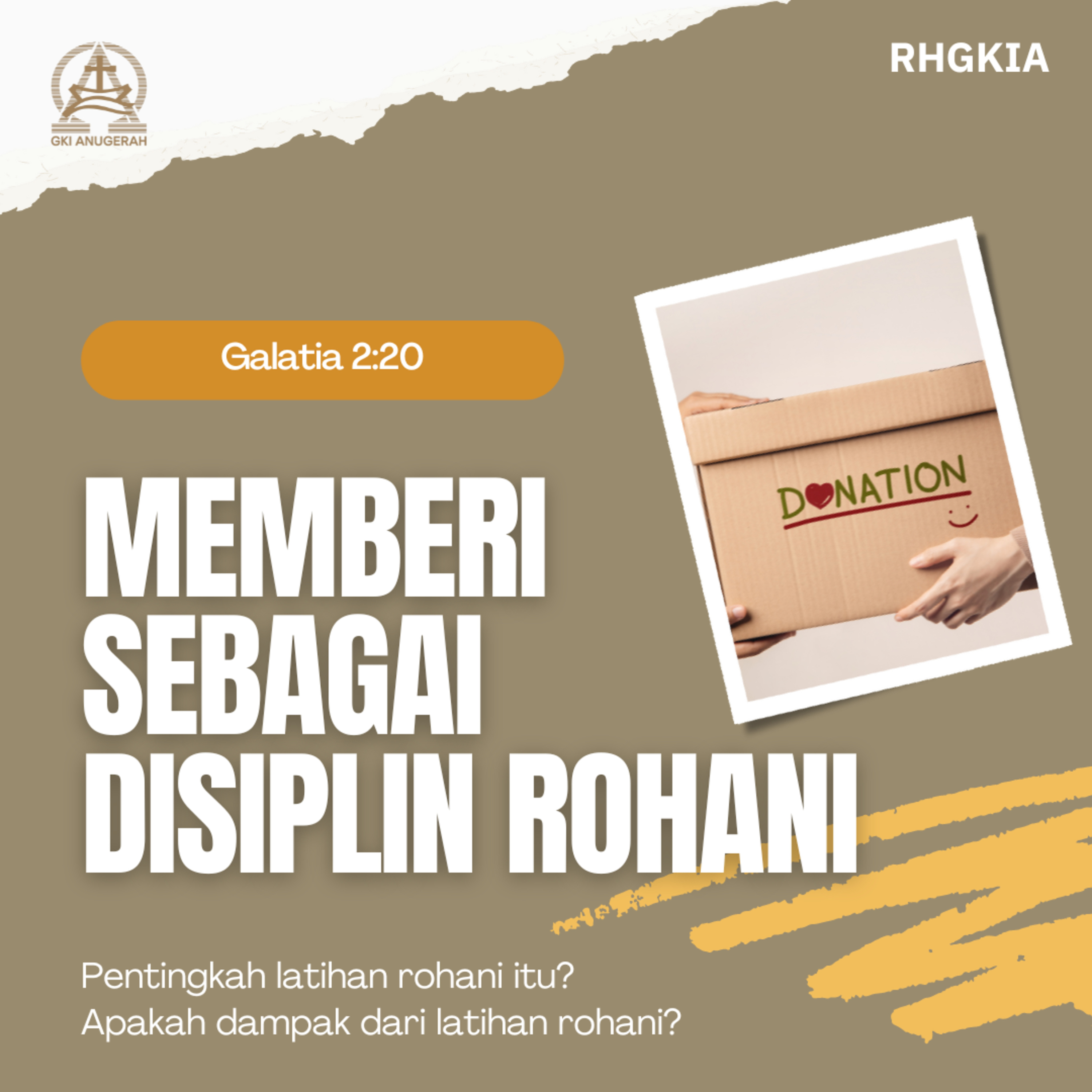 Memberi Sebagai Disiplin Rohani - Renungan Harian GKI Anugerah | 17 Agustus 2024  episode artwork