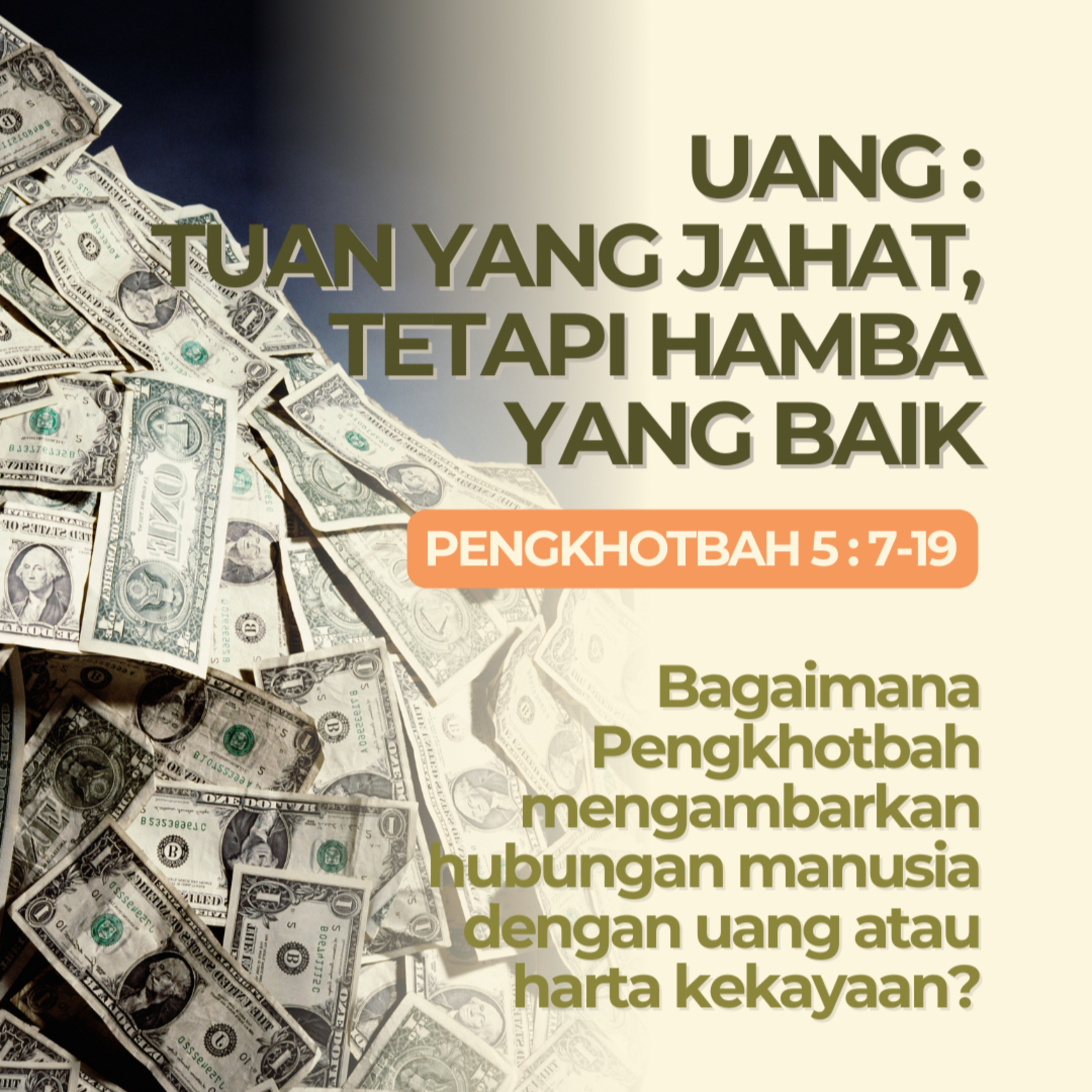 Uang: Tuan Yang Jahat, Tetapi Hamba Yang Baik - Renungan Harian GKI Anugerah | 27 Agustus 2024  episode artwork