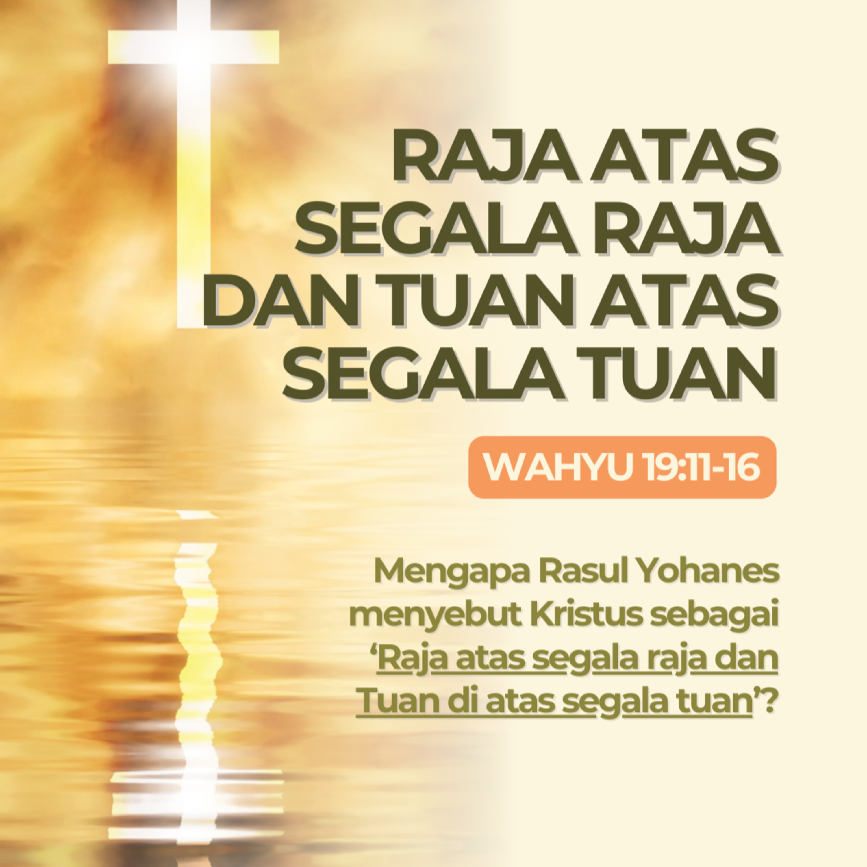 Raja Atas Segala Raja Dan Tuan Atas Segala Tuan - Renungan Harian GKI Anugerah | 31 Agustus 2024  episode artwork