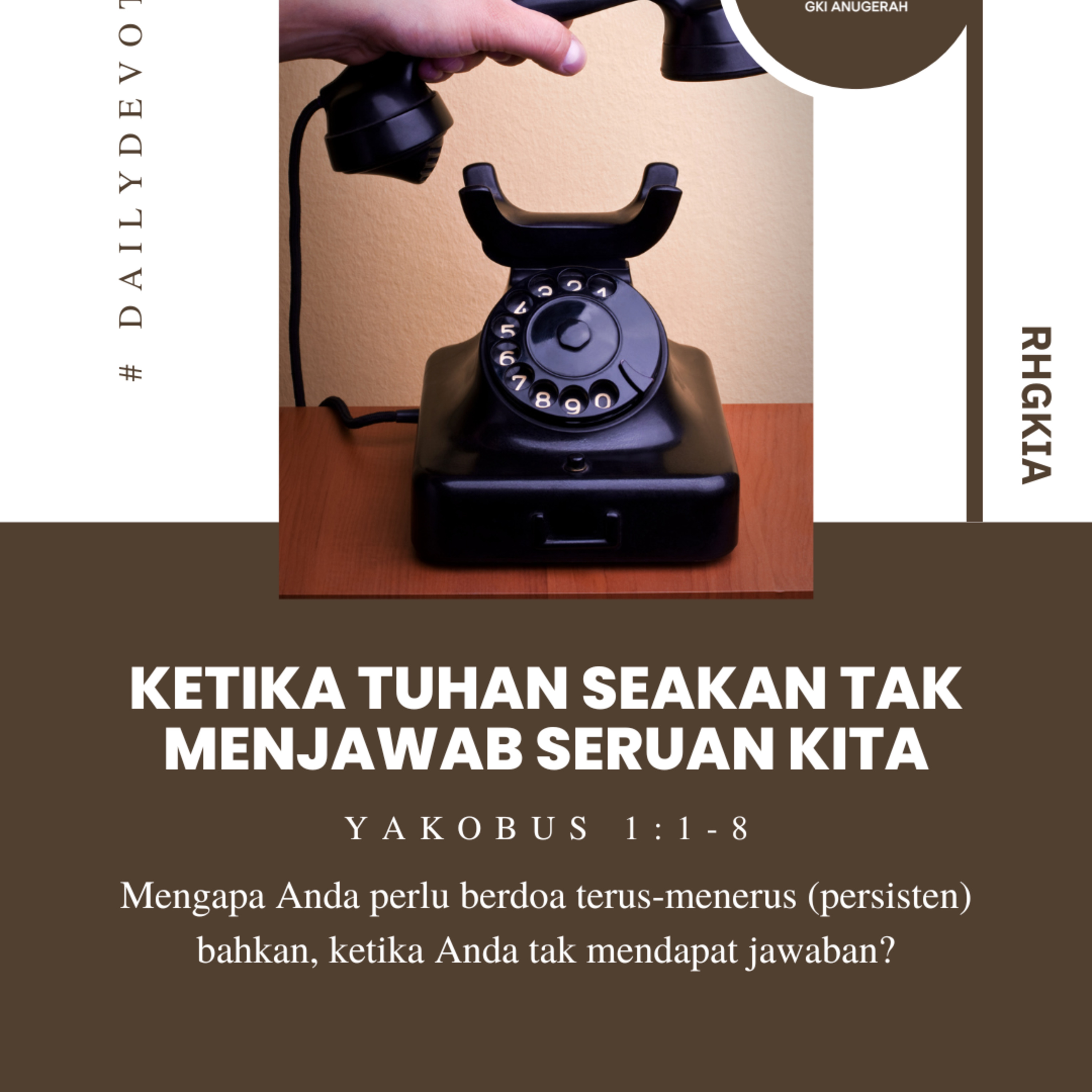 Ketika Tuhan Seakan Tak Menjawab Seruan Kita - Renungan Harian GKI Anugerah | 03 Oktober 2024  episode artwork