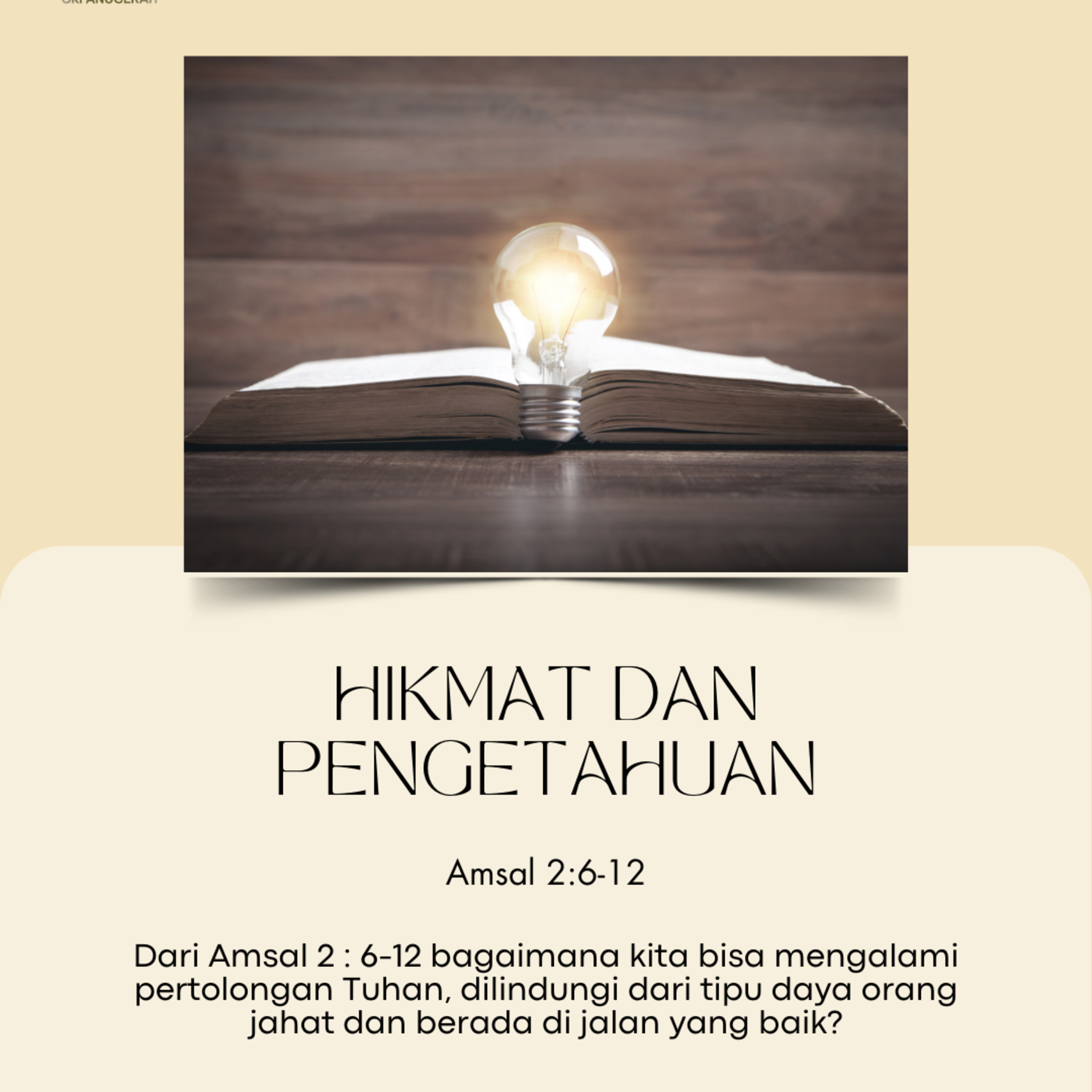 Hikmat Dan Pengetahuan | Renungan Harian GKI Anugerah | 30 Oktober 2024  episode artwork