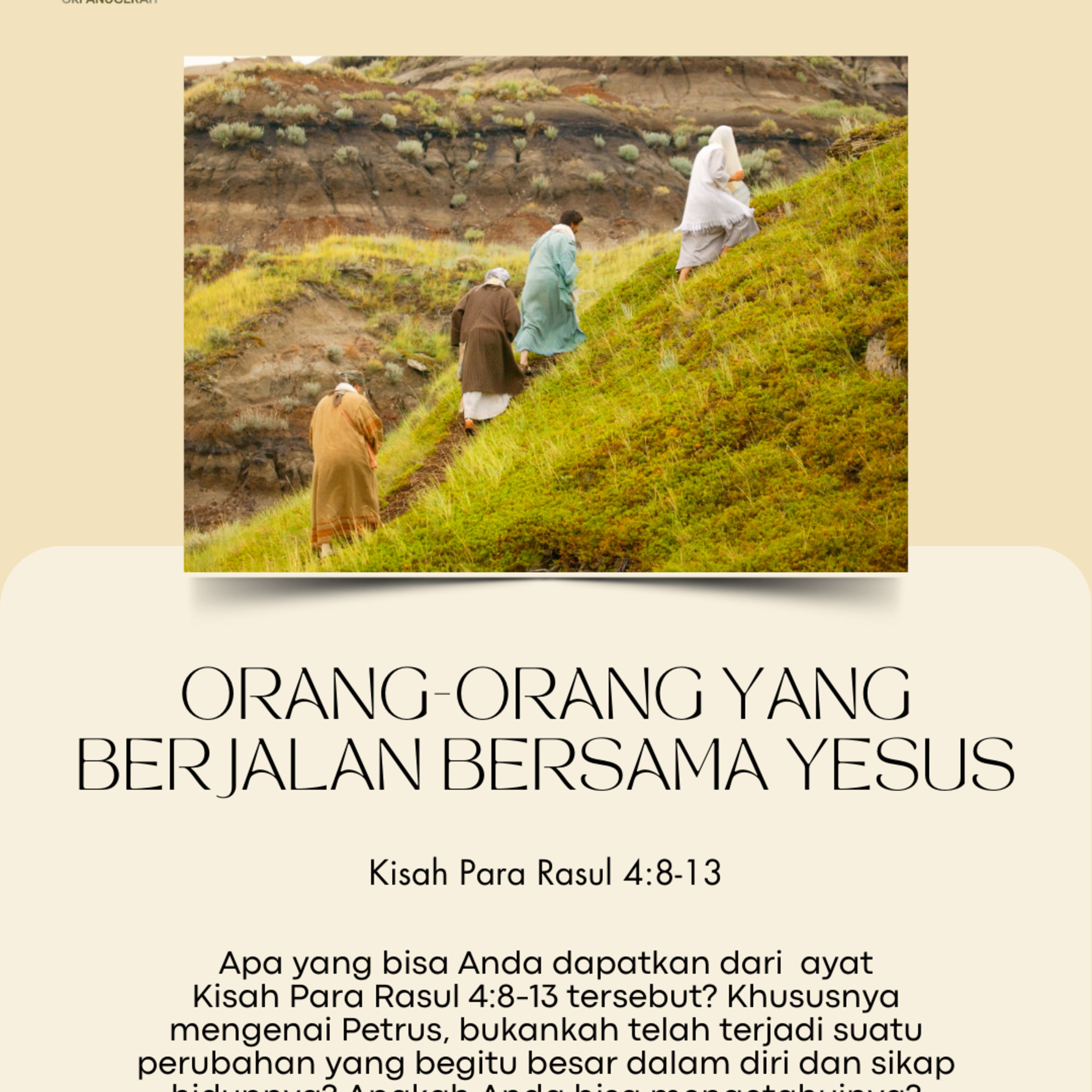 Orang-Orang Yang Berjalan Bersama Yesus | Renungan Harian GKI Anugerah | 31 Oktober 2024  episode artwork