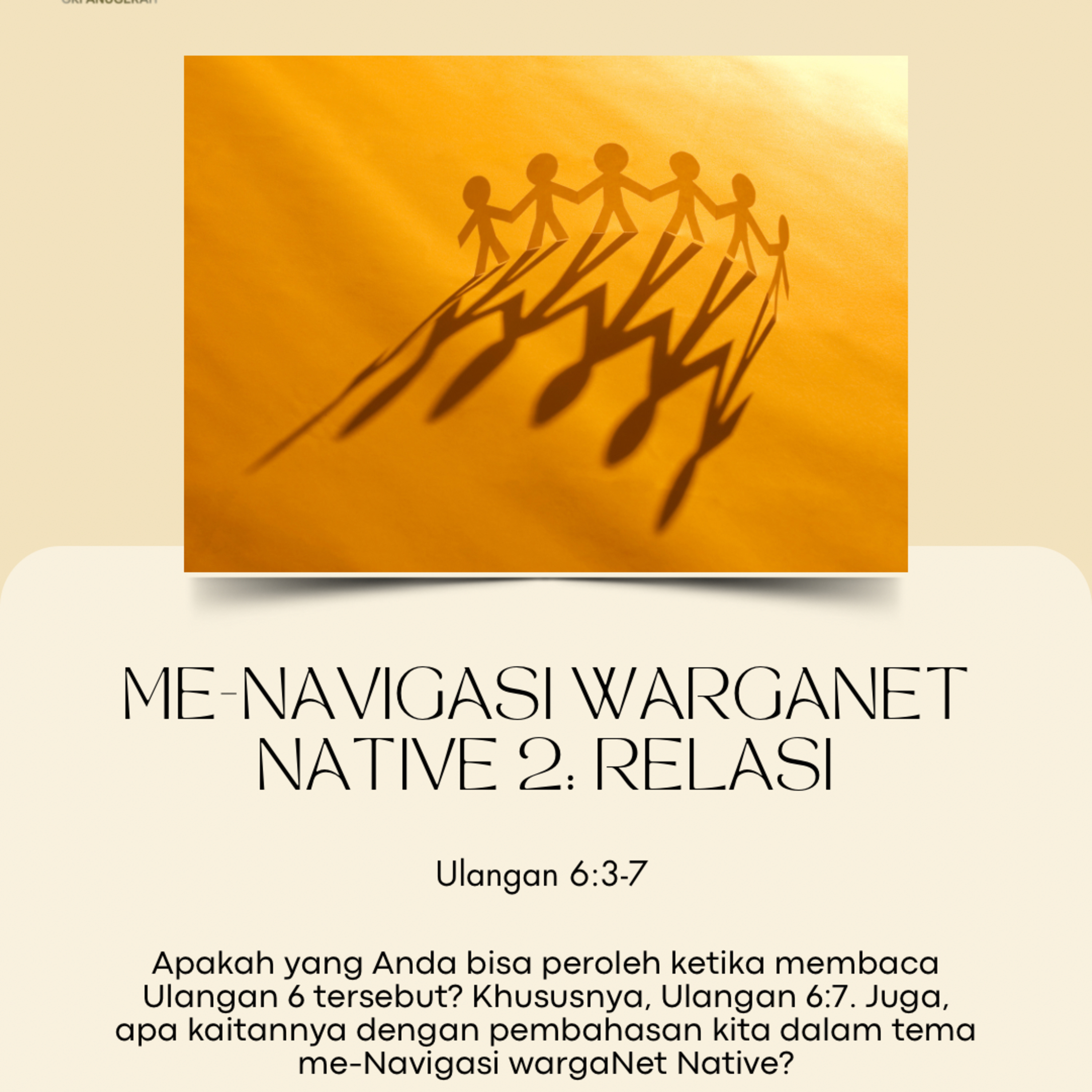 Me-Navigasi Warganet Native 2: Relasi | Renungan Harian GKI Anugerah | 02 November 2024  episode artwork