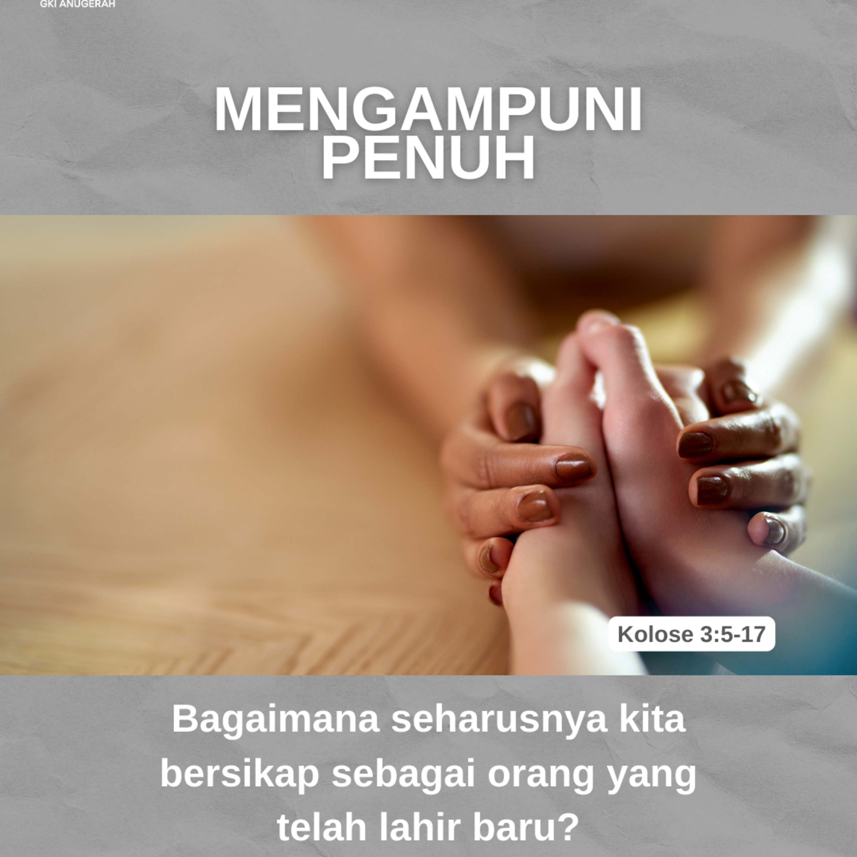 Mengampuni Penuh | Renungan Harian GKI Anugerah | 05 November 2024  episode artwork