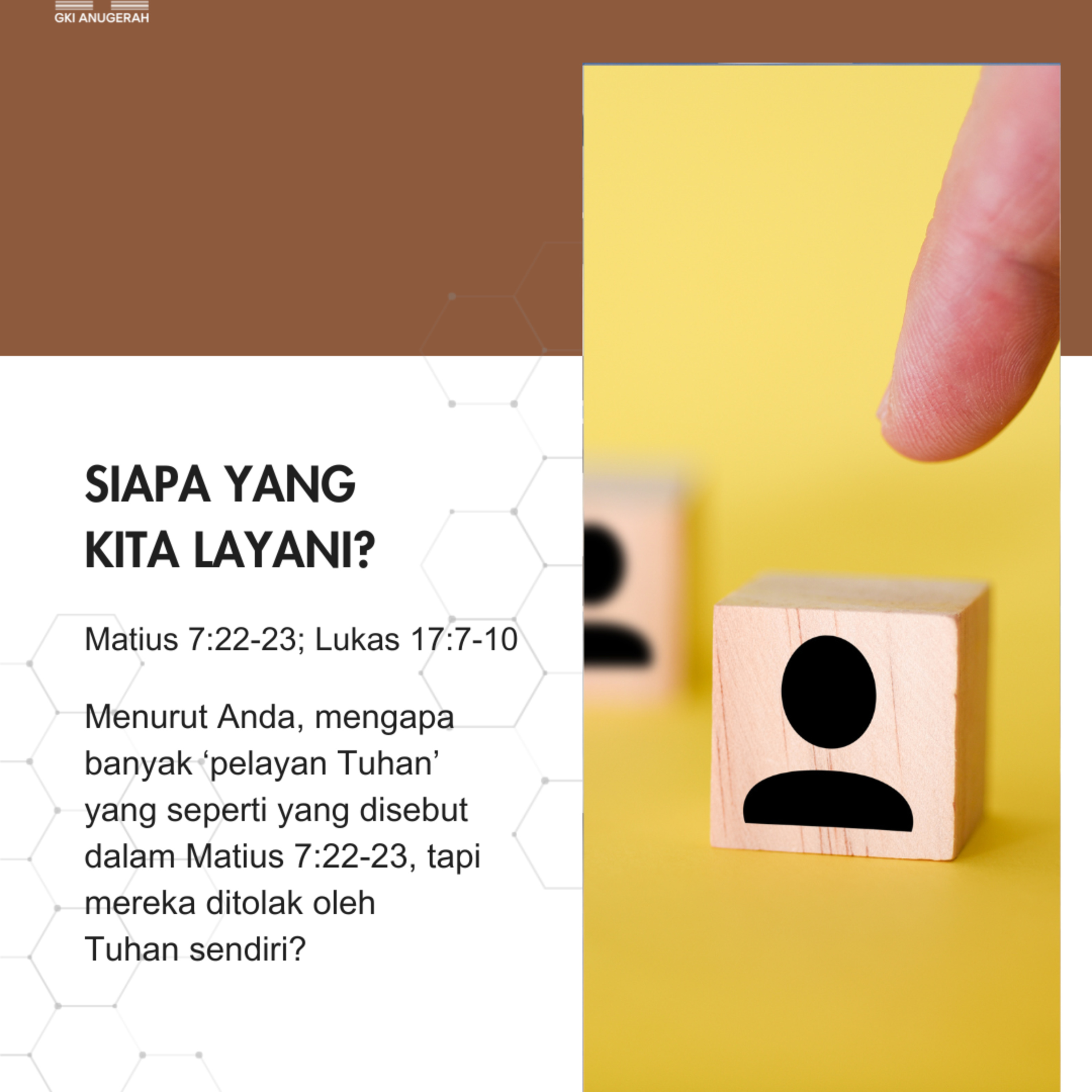 Siapa Yang Kita Layani? | Renungan Harian GKI Anugerah | 28 November 2024  episode artwork