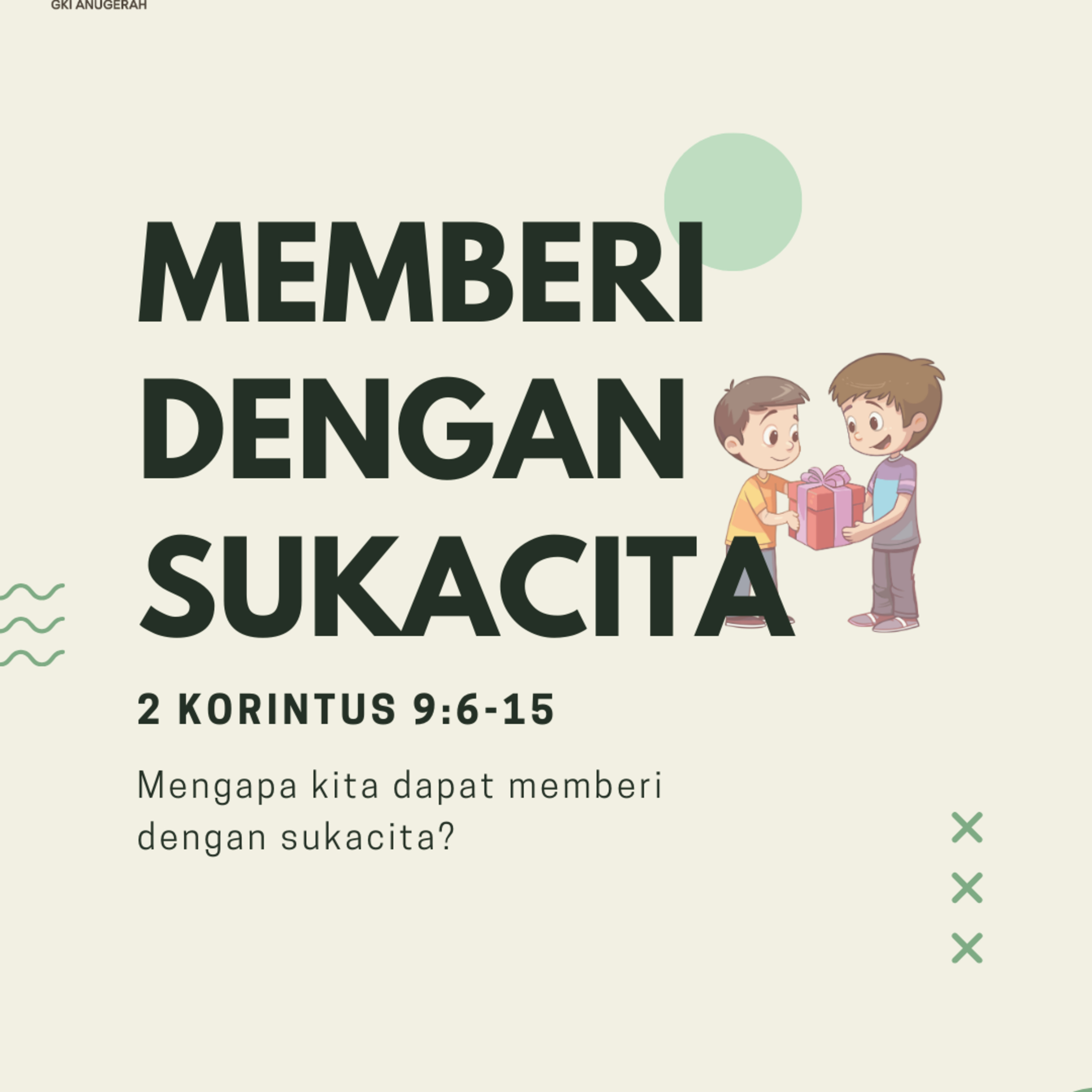 Memberi Dengan Sukacita | Renungan Harian GKI Anugerah | 17 Januari 2025  episode artwork