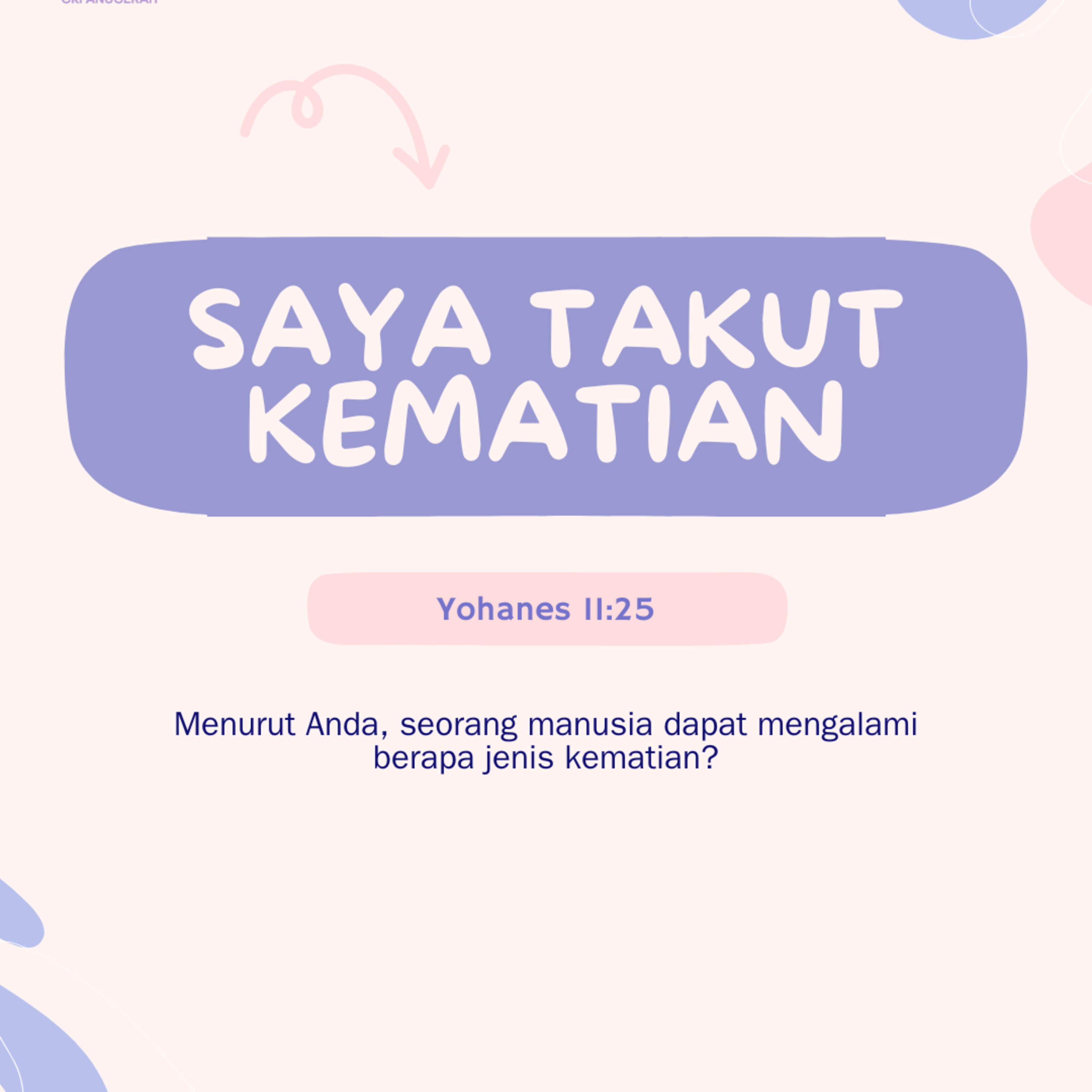 Saya Takut Kematian | Renungan Harian GKI Anugerah | 11 Maret 2025  episode artwork