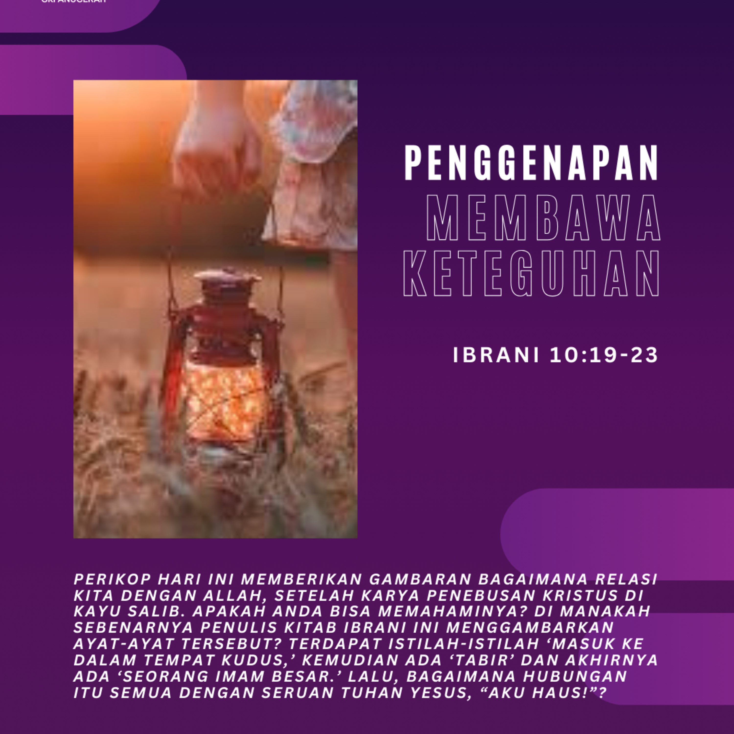Penggenapan Membawa Keteguhan | Renungan Harian GKI Anugerah | 01 April 2025  episode artwork