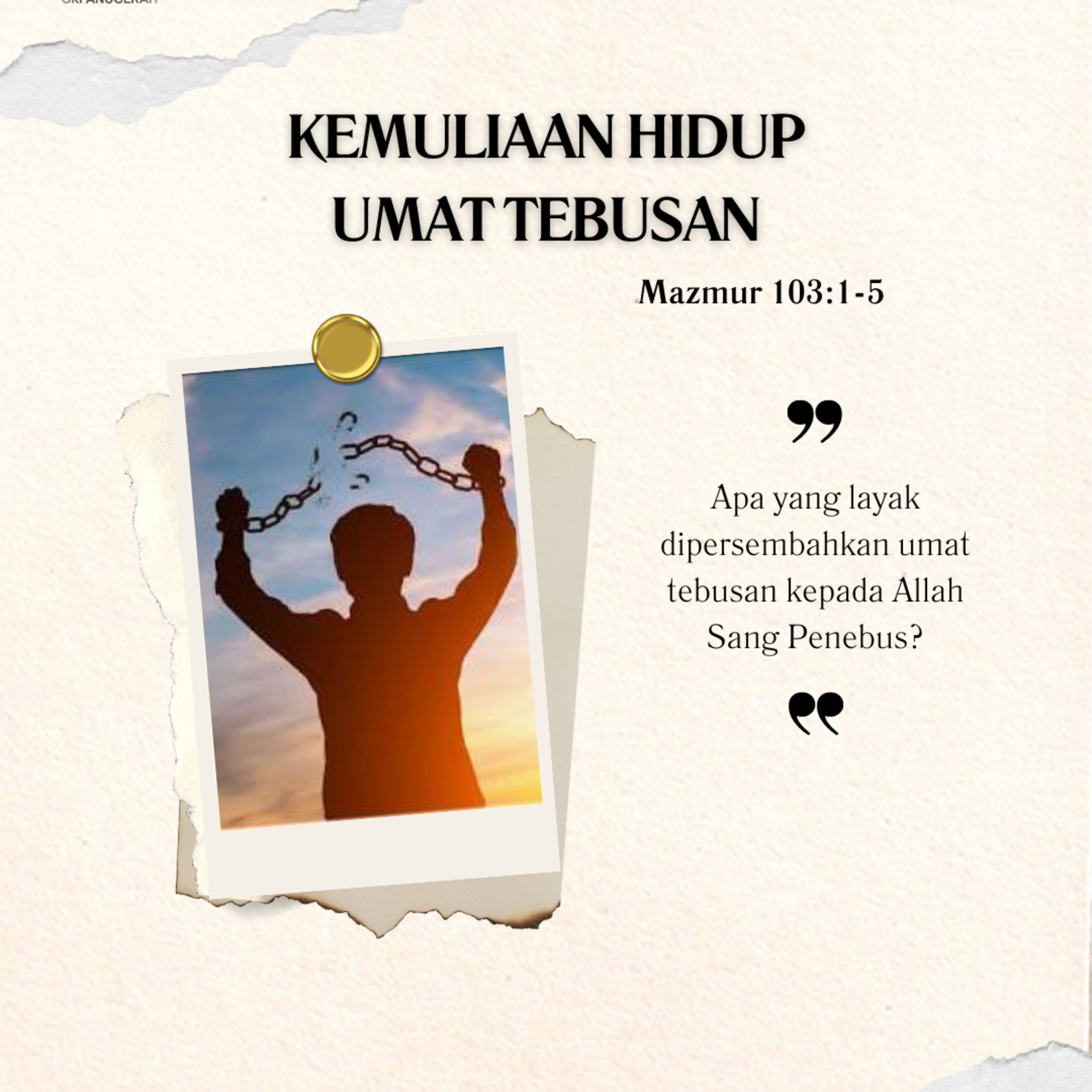 Kemuliaan Hidup Umat Tebusan | Renungan Harian GKI Anugerah | 25 April 2025 episode artwork