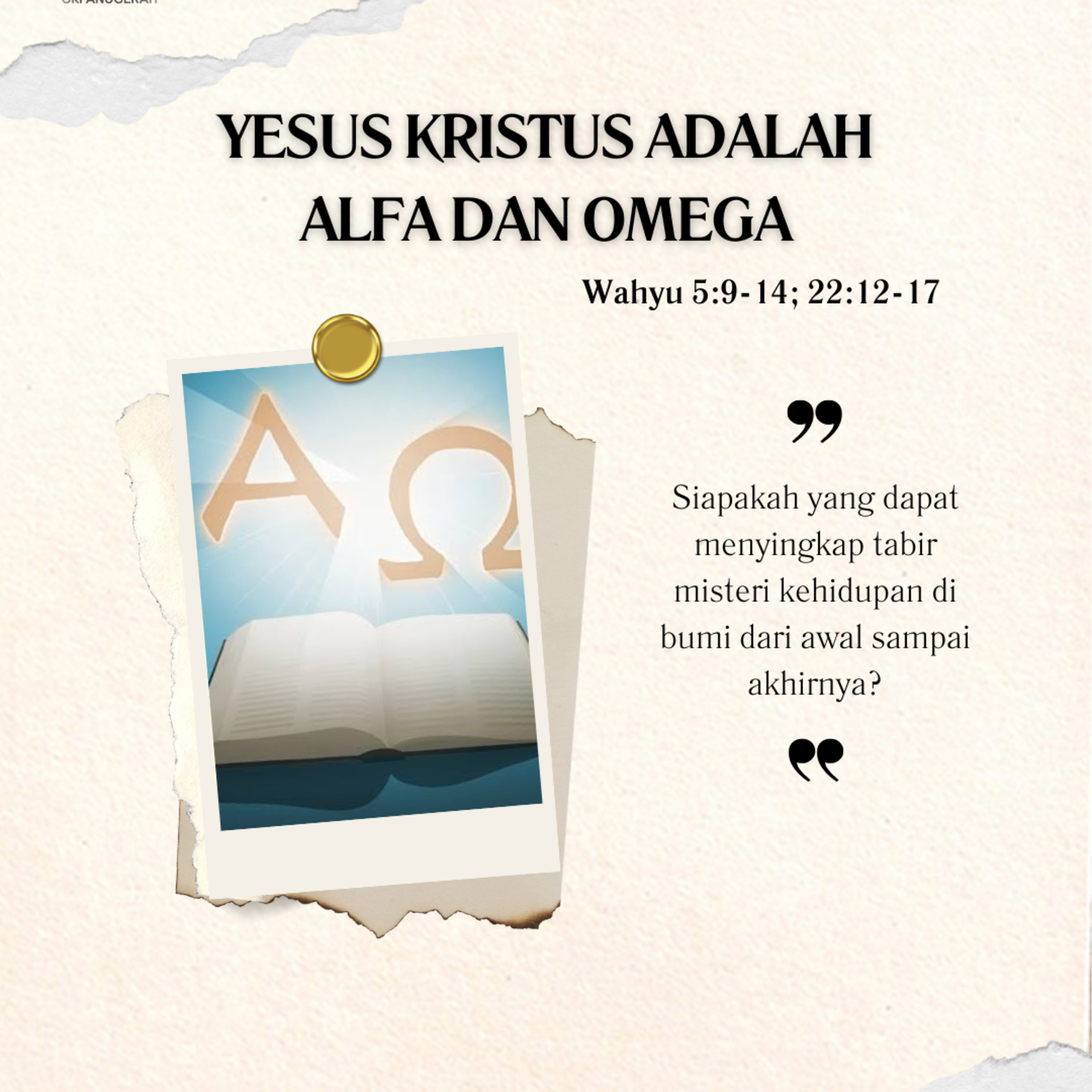 Yesus Kristus Adalah Alfa Dan Omega | Renungan Harian GKI Anugerah | 26 April 2025 episode artwork