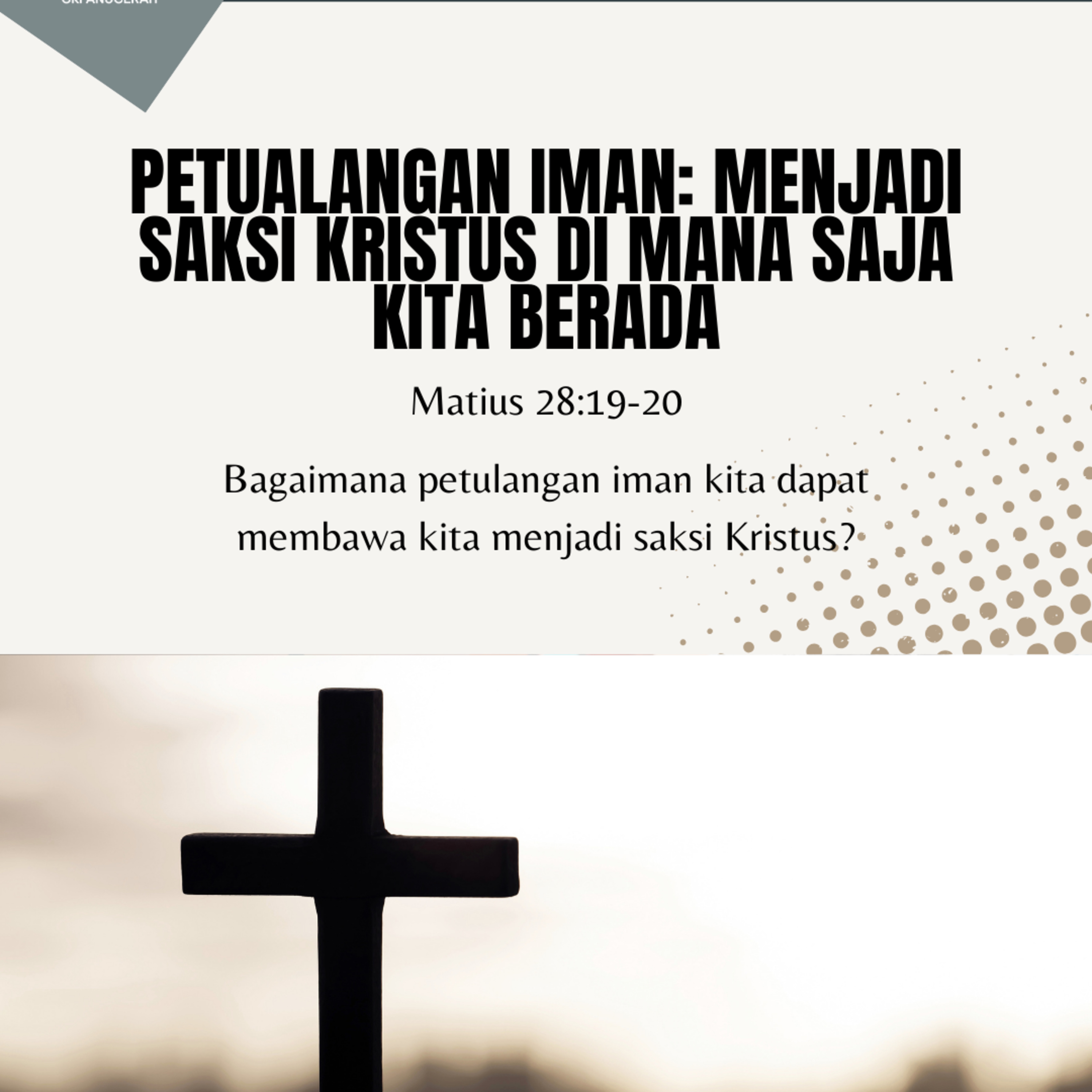 Petualangan Iman: Menjadi Saksi Kristus Di Mana Saja Kita Berada | Renungan Harian GKI Anugerah | 01 Mei 2025 episode artwork