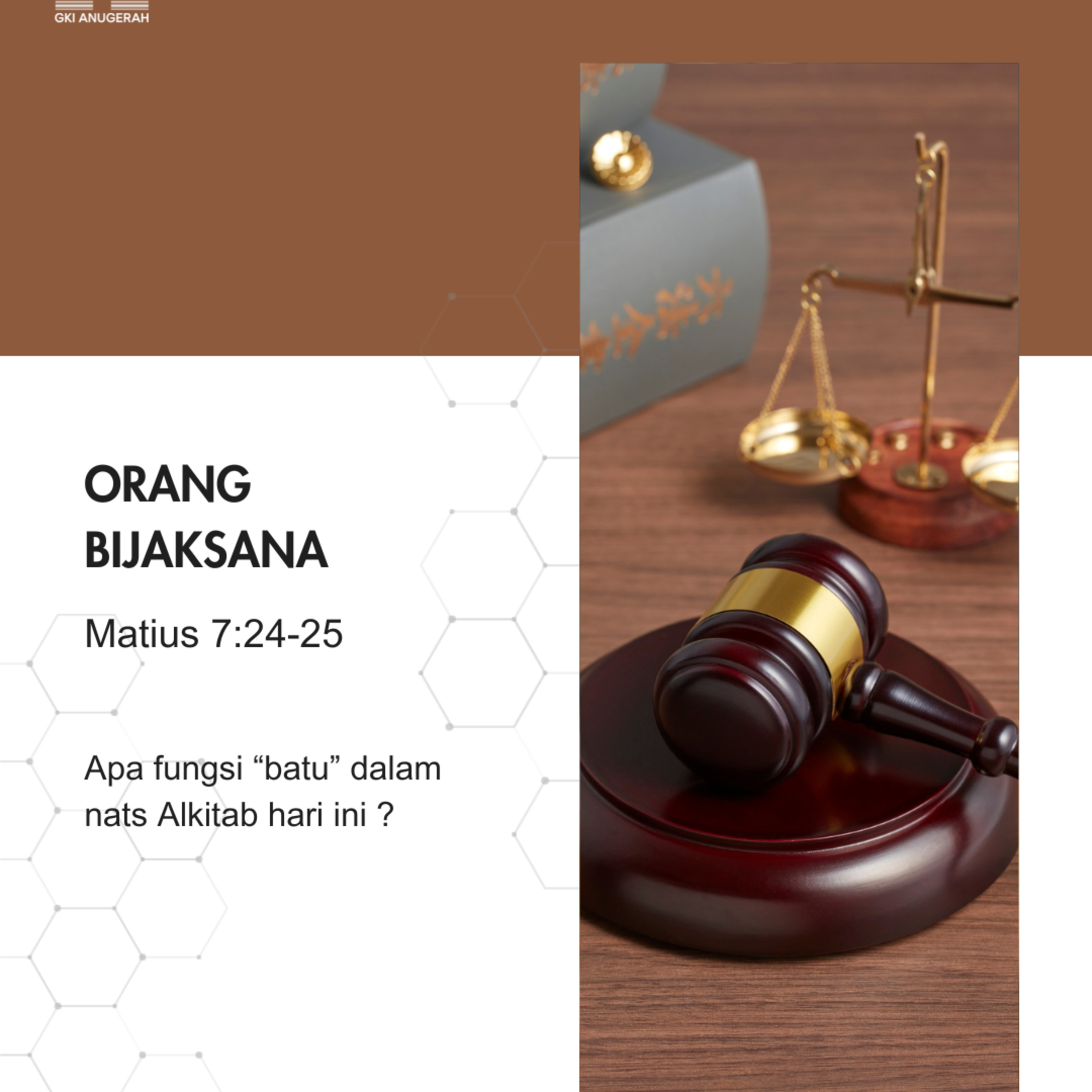Orang Bijaksana | Renungan Harian GKI Anugerah | 16 Mei 2025 episode artwork