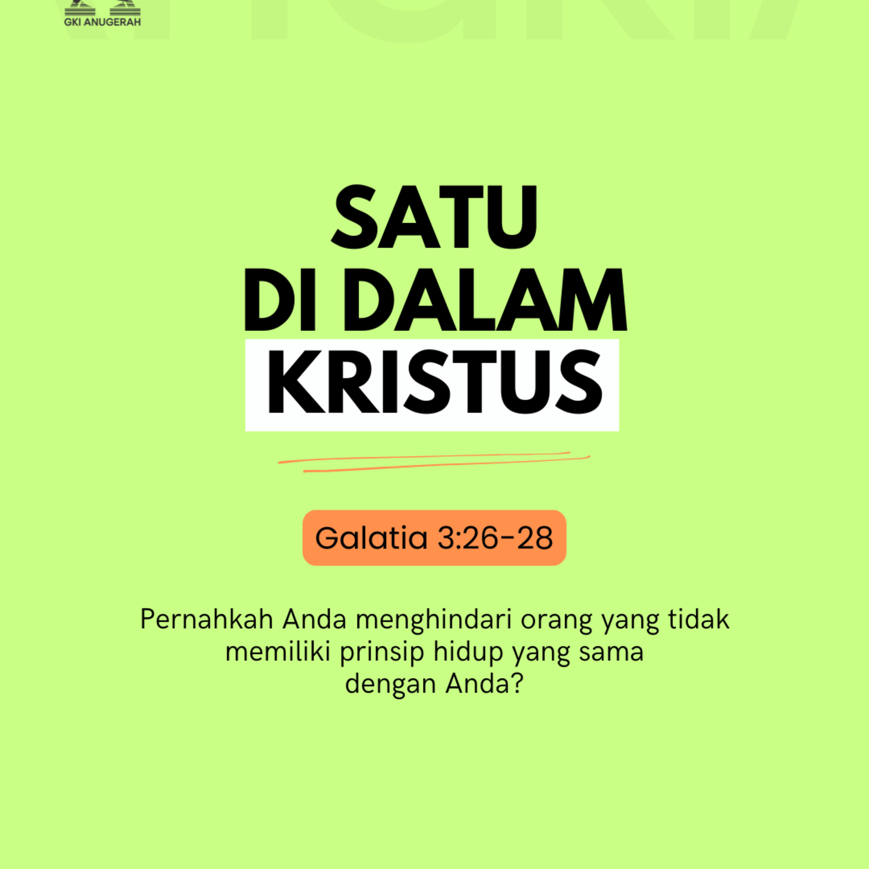 Satu Di Dalam Kristus | Renungan Harian GKI Anugerah | 12 Juni 2025  episode artwork