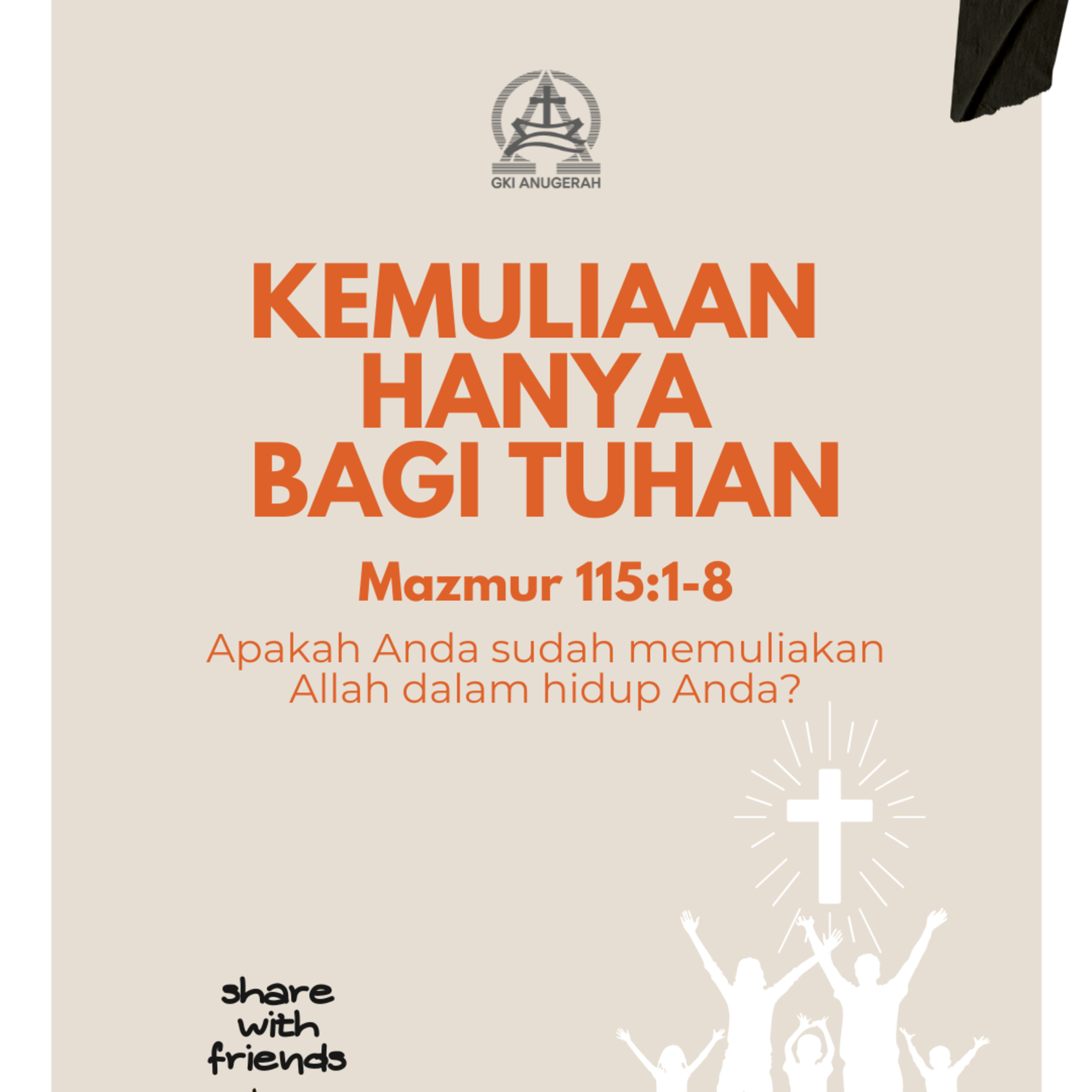 Kemuliaan Hanya Bagi Tuhan | Renungan Harian GKI Anugerah | 13 Juli 2025  episode artwork