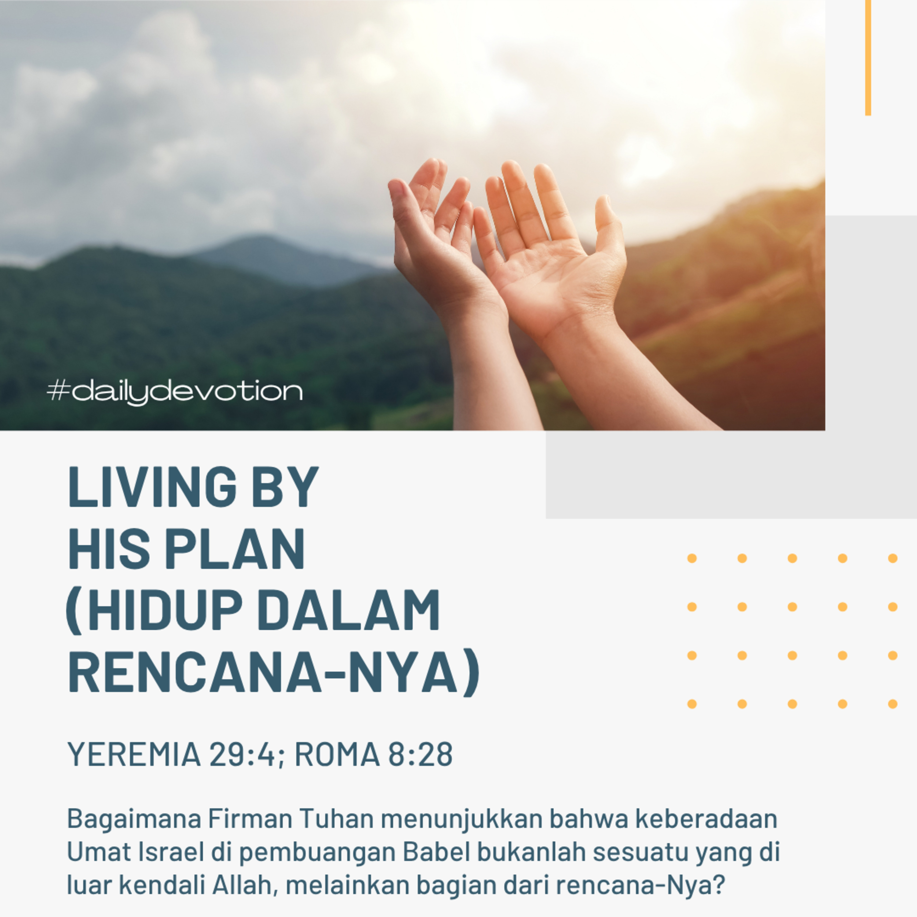 Living By His Plan (Hidup Dalam Rencana-Nya) | Renungan Harian GKI Anugerah | 21 Juli 2025  episode artwork