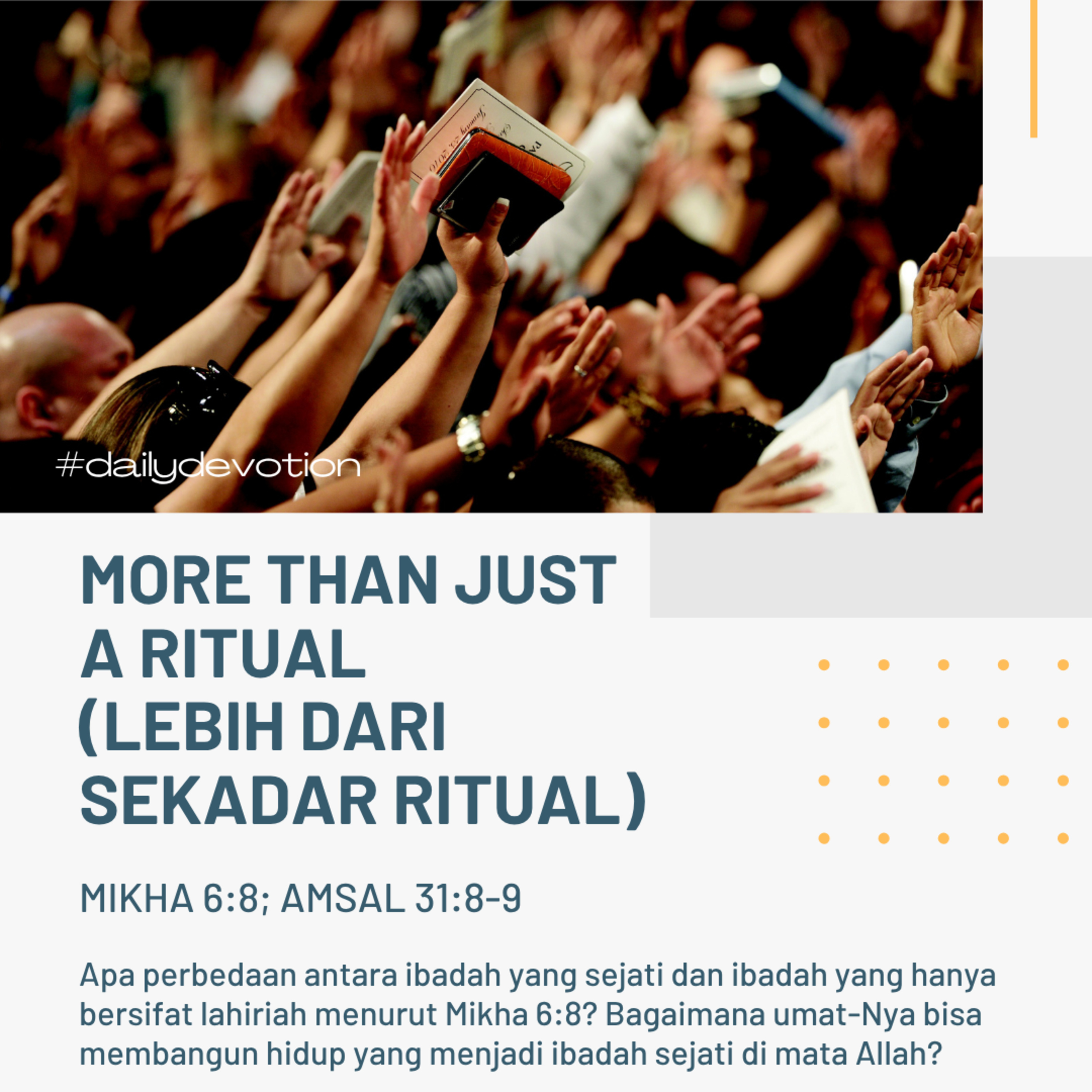 More Than Just A Ritual (Lebih Dari Sekadar Ritual) | Renungan Harian GKI Anugerah | 23 Juli 2025  episode artwork