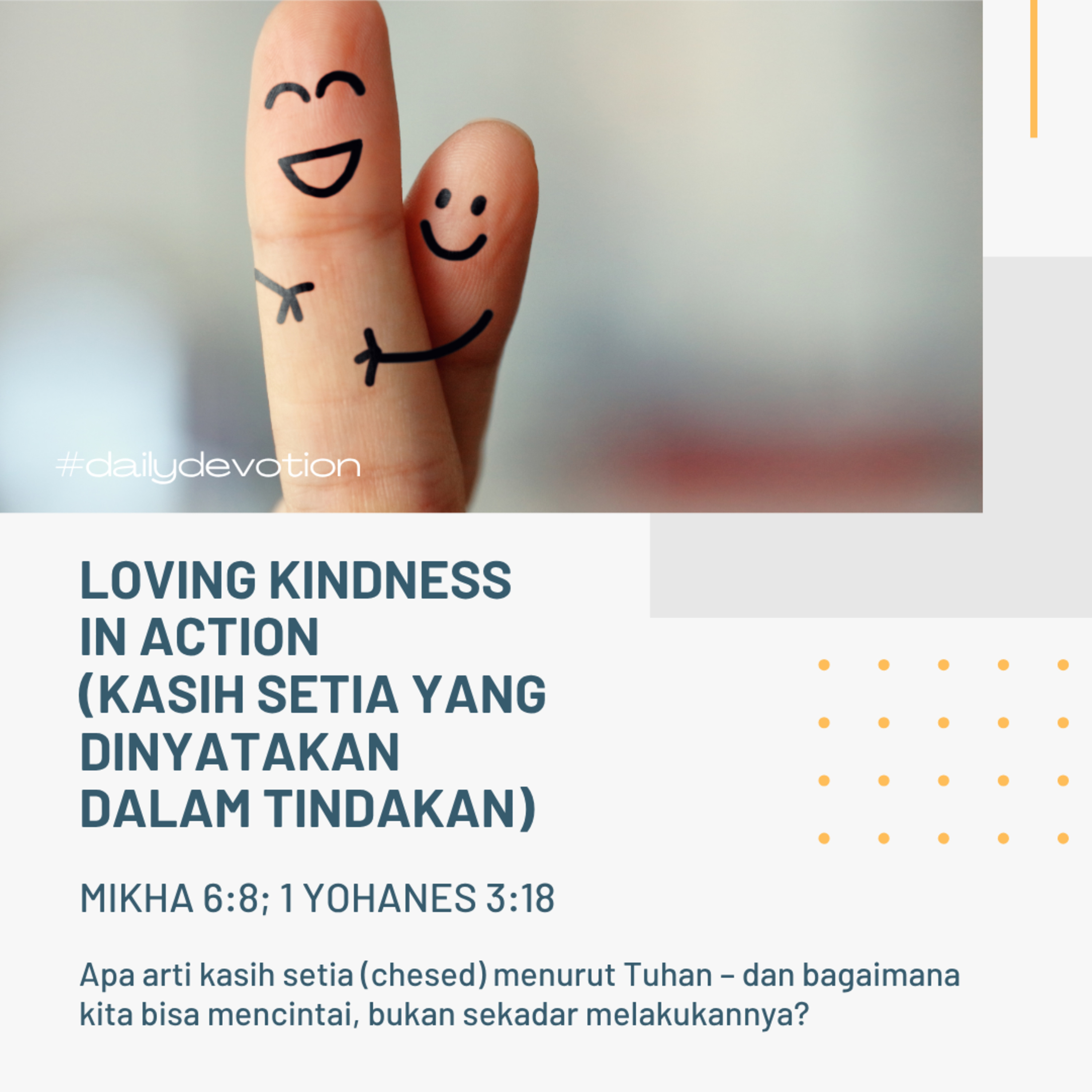 Loving Kindness In Action (Kasih Setia Yang Dinyatakan Dalam Tindakan) | Renungan Harian GKI Anugerah | 26 Juli 2025  episode artwork