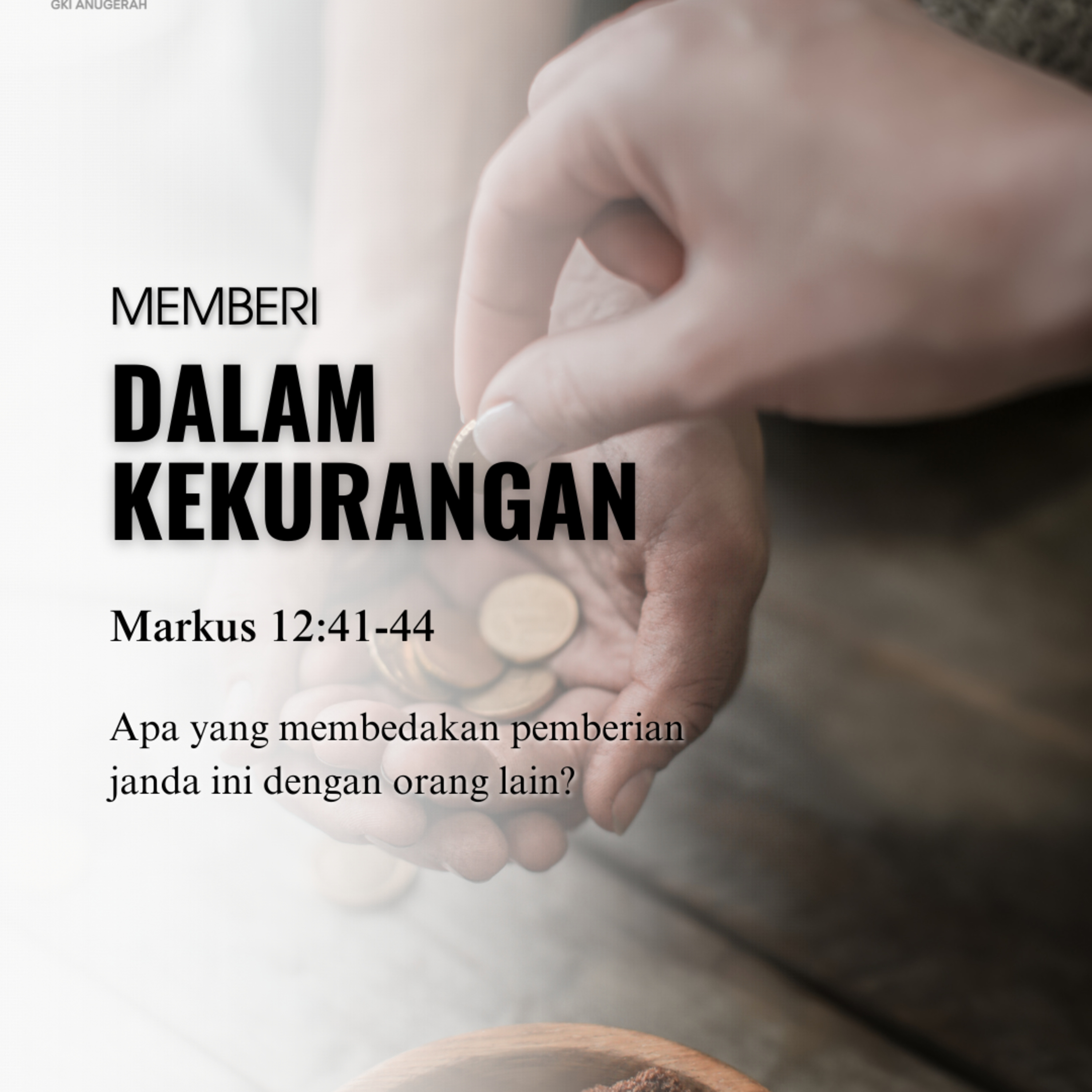 Memberi Dalam Kekurangan | Renungan Harian GKI Anugerah | 30 Juli 2025  episode artwork