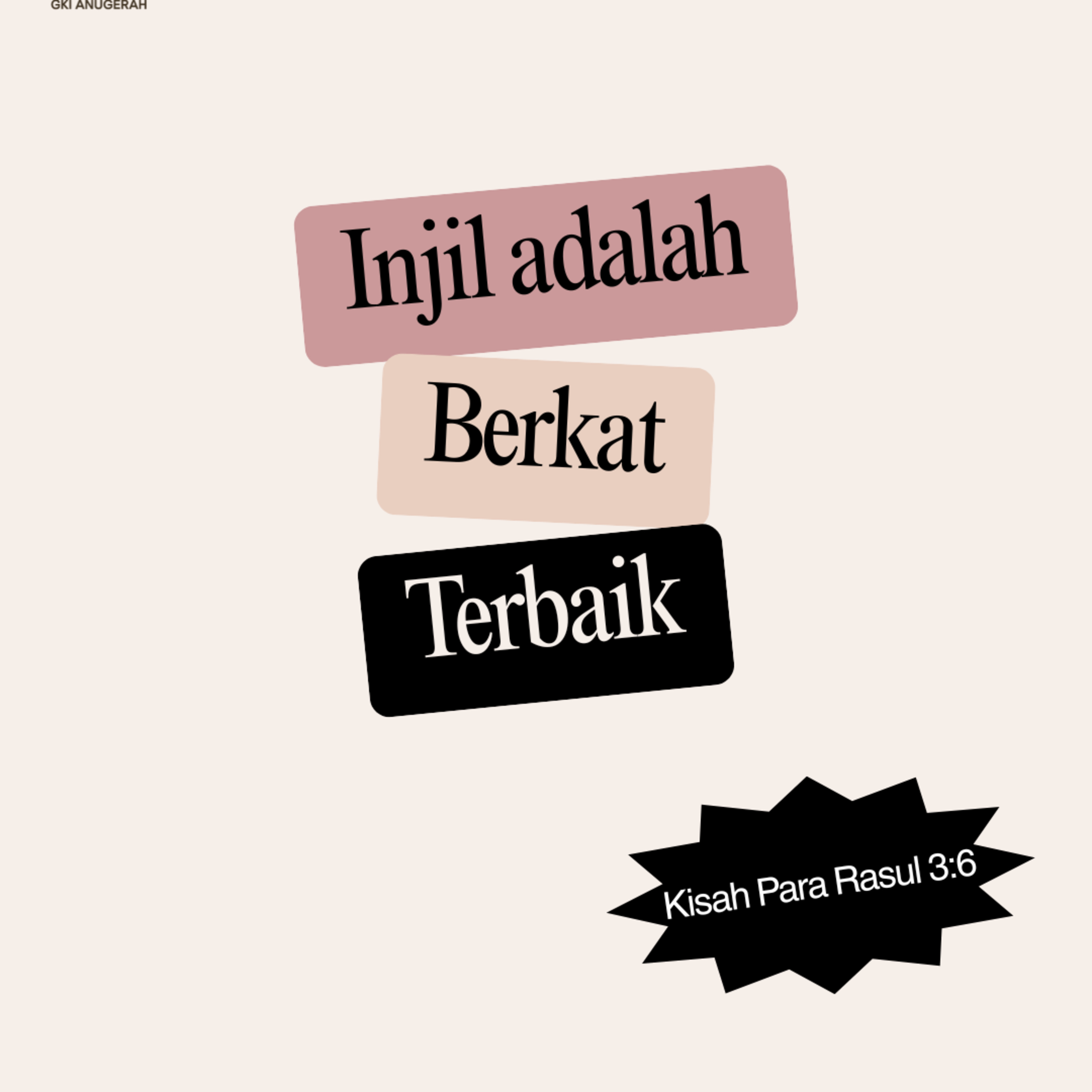 Injil adalah Berkat Terbaik | Renungan Harian GKI Anugerah | 14 Agustus 2025  episode artwork