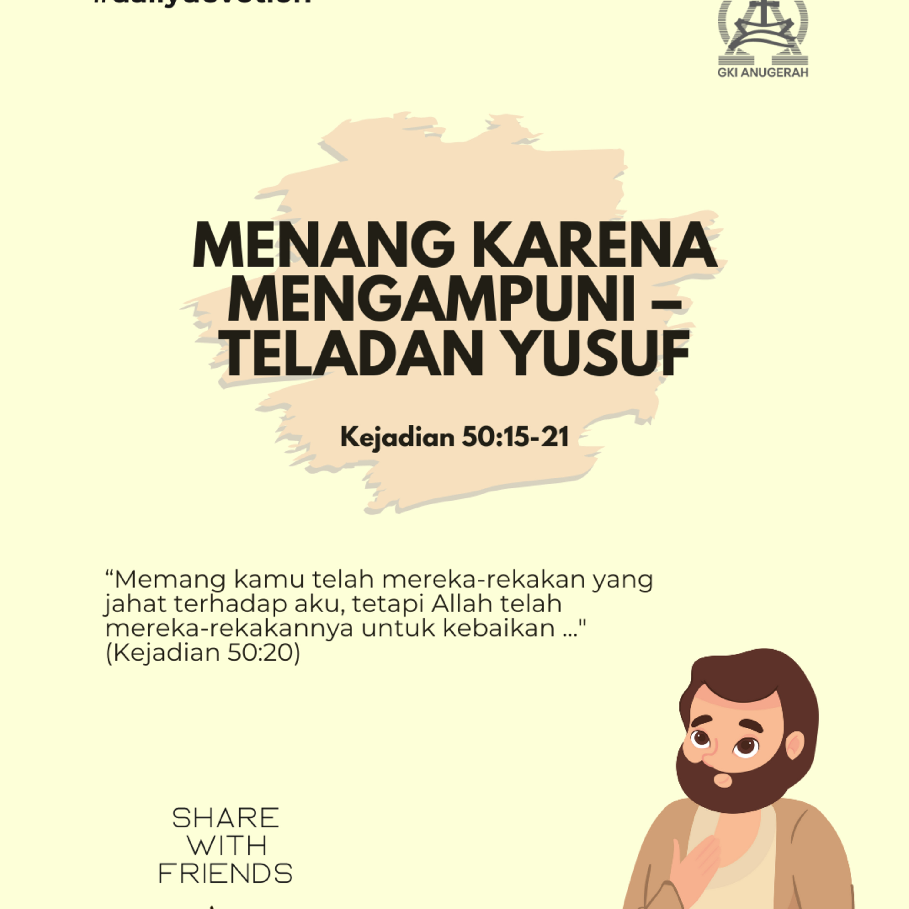 Menang karena Mengampuni – Teladan Yusuf | Renungan Harian GKI Anugerah | 19 Agustus 2025  episode artwork