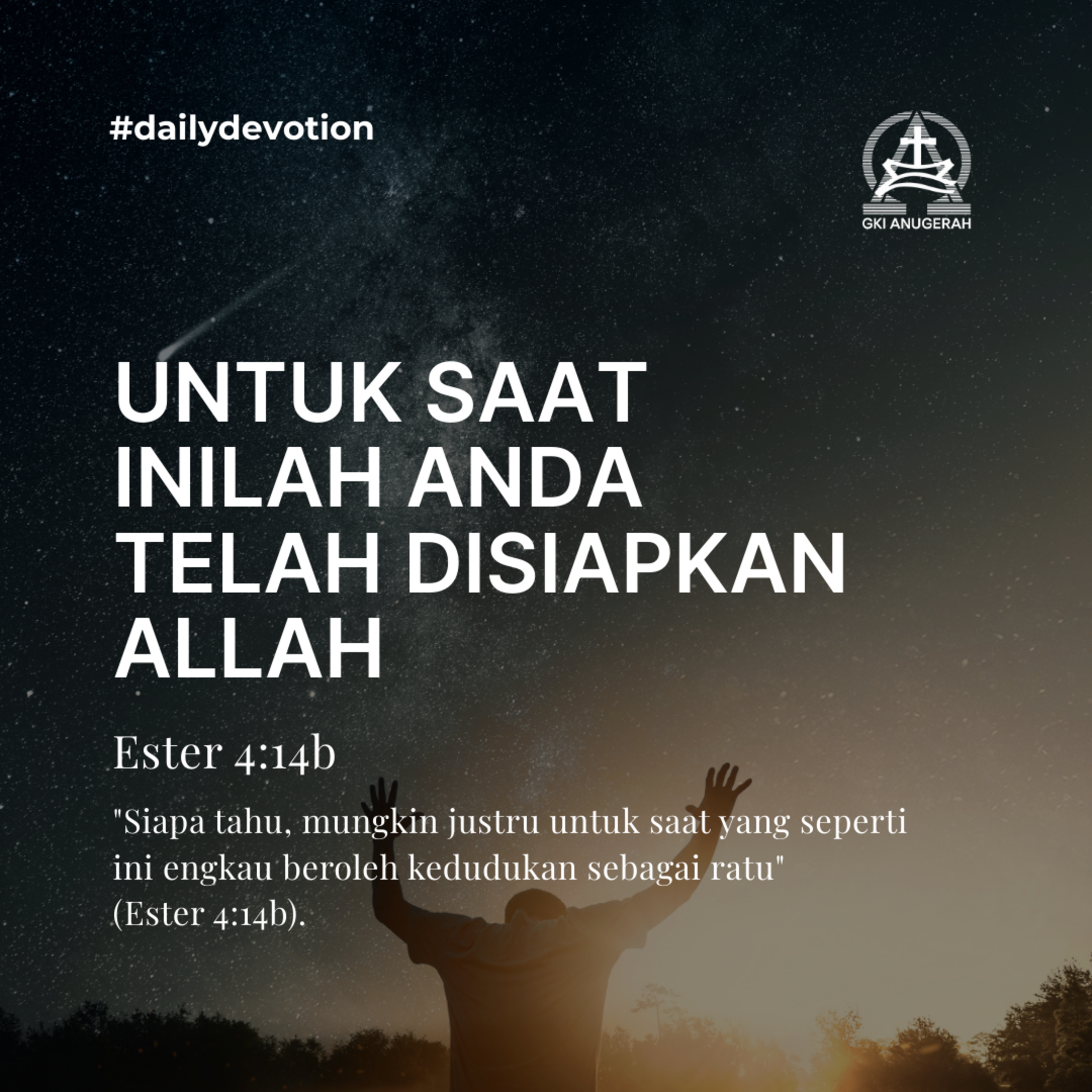 Untuk Saat Inilah Anda Telah Disiapkan Allah | Renungan Harian GKI Anugerah | 29 Agustus 2025  episode artwork