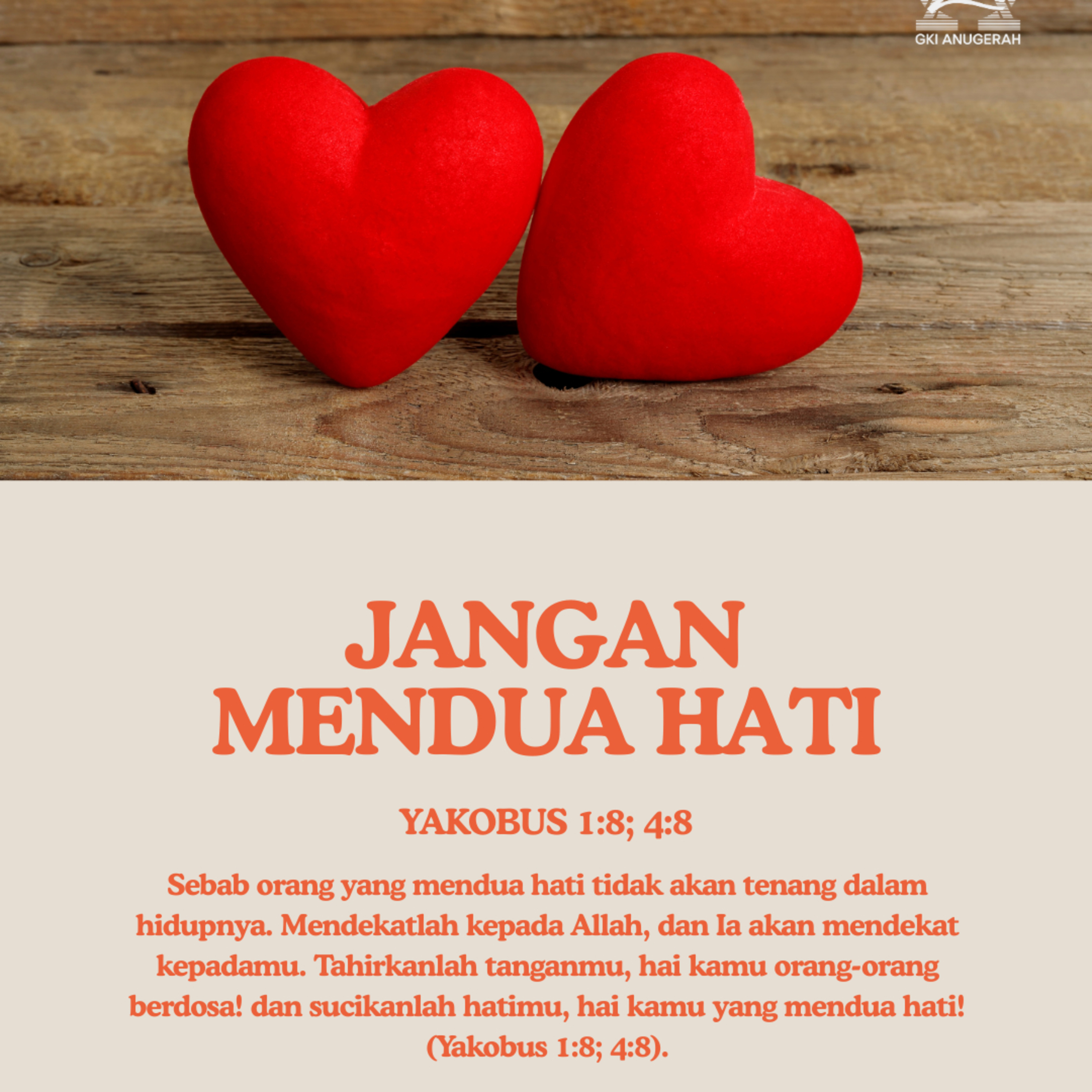 Jangan Mendua Hati | Renungan Harian GKI Anugerah | 05 September 2025  episode artwork