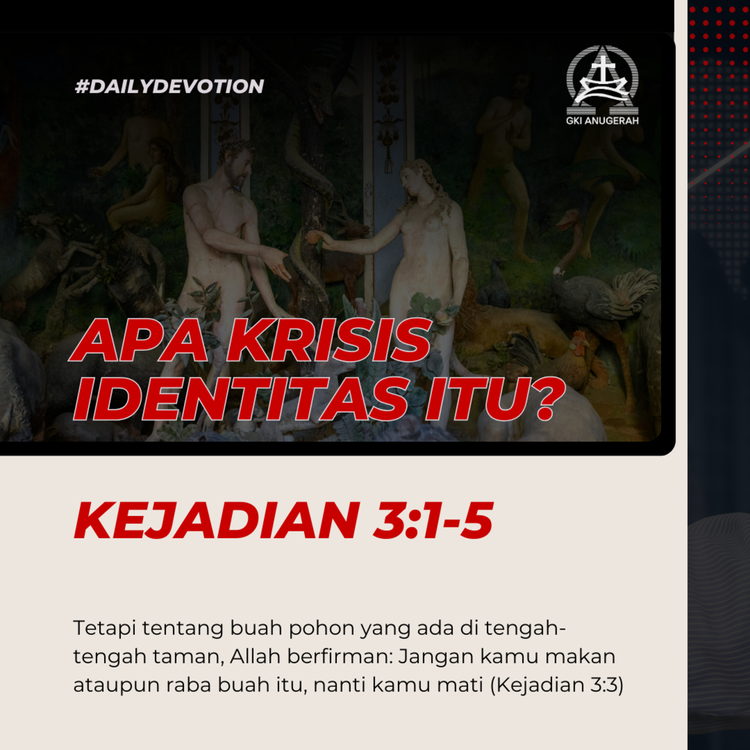 Apa Krisis Identitas Itu? | Renungan Harian GKI Anugerah | 08 September 2025  episode artwork