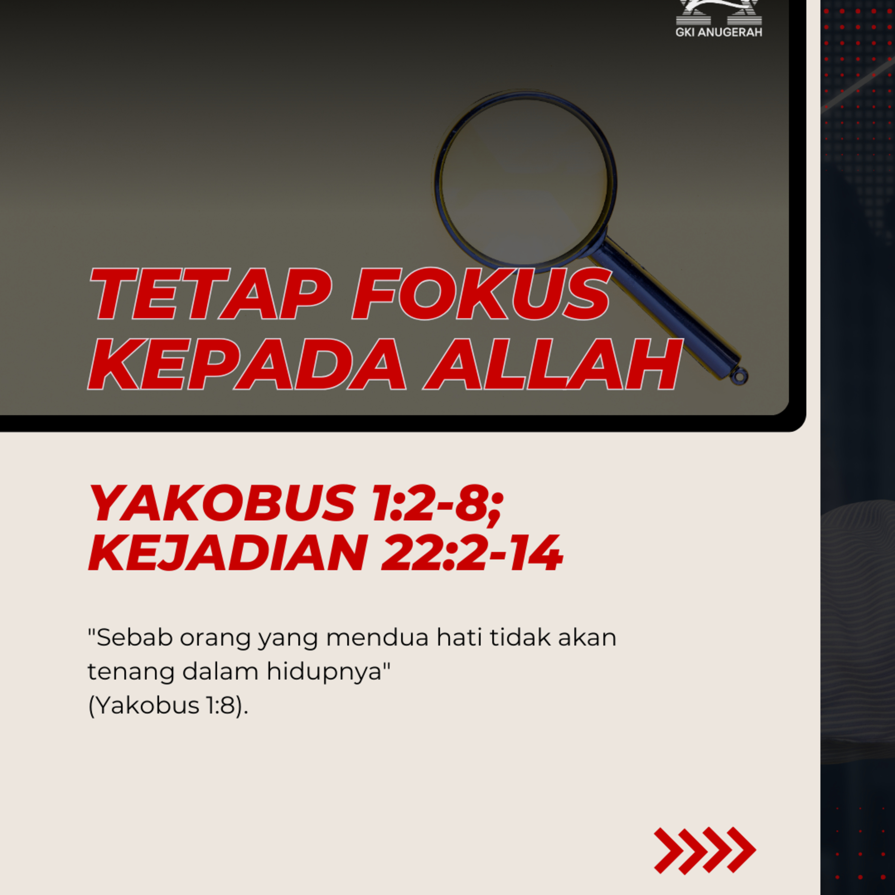 Tetap Fokus kepada Allah | Renungan Harian GKI Anugerah | 12 September 2025  episode artwork