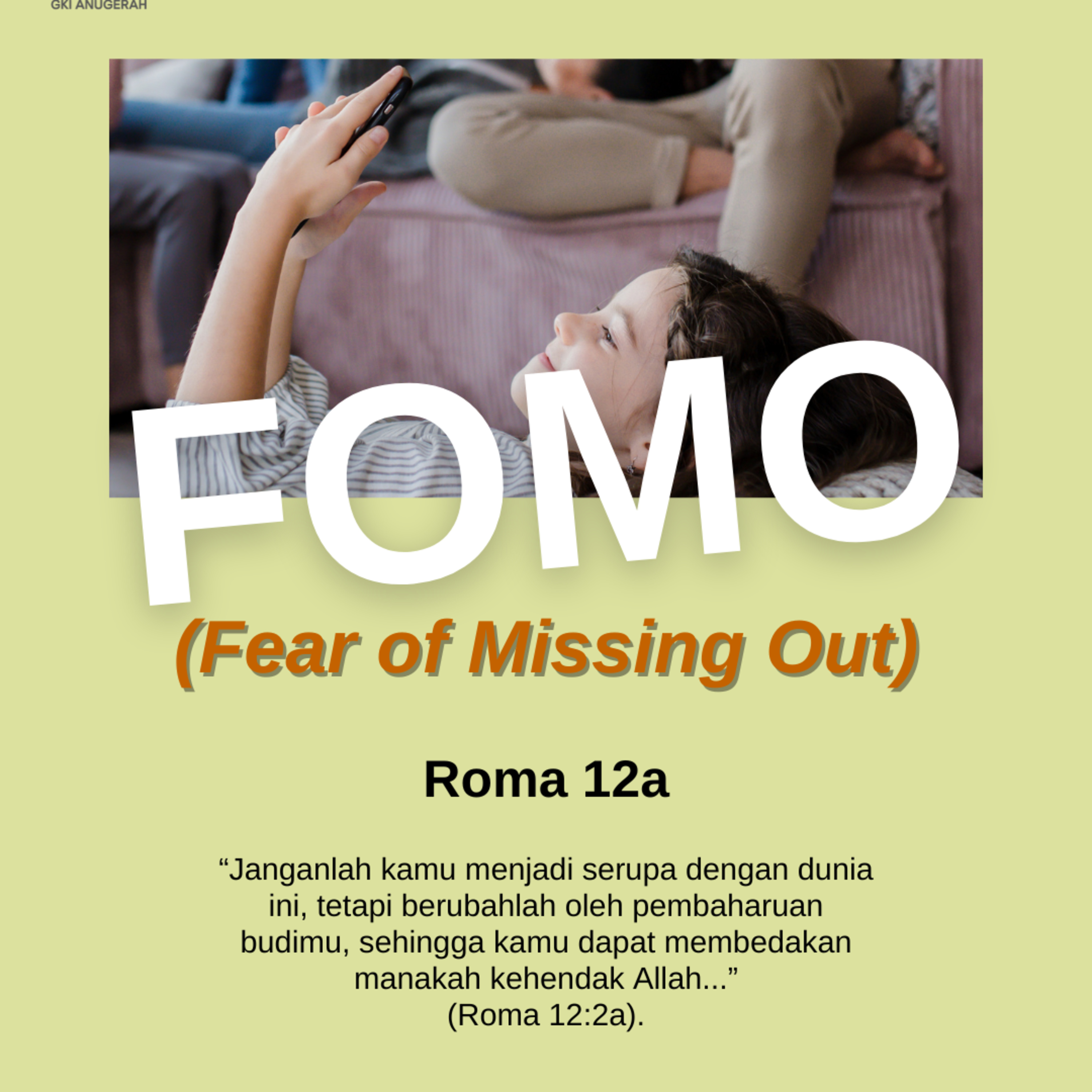 FOMO – Fear of Missing Out | Renungan Harian GKI Anugerah | 22 September 2025  episode artwork