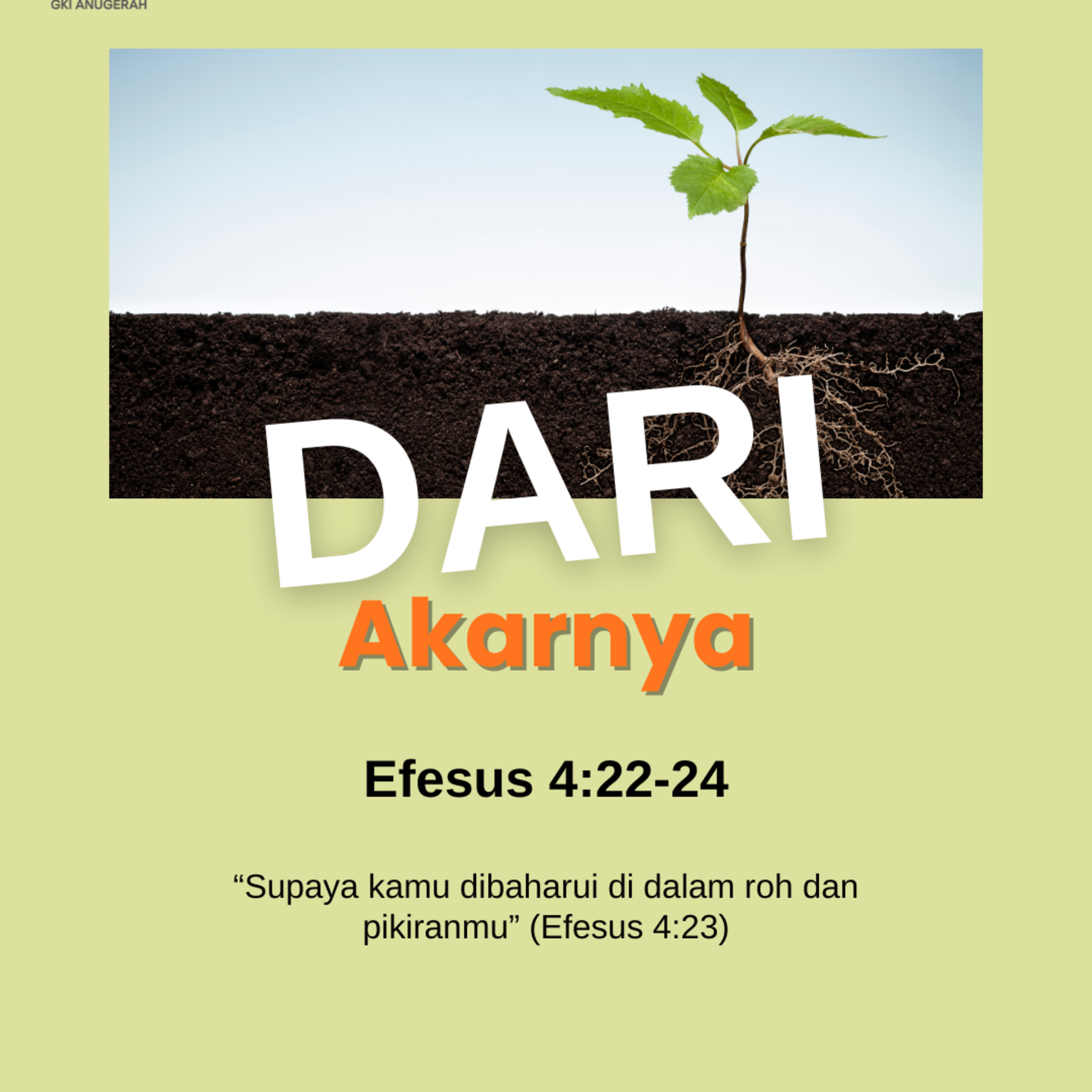 Dari Akarnya | Renungan Harian GKI Anugerah | 26 September 2025  episode artwork