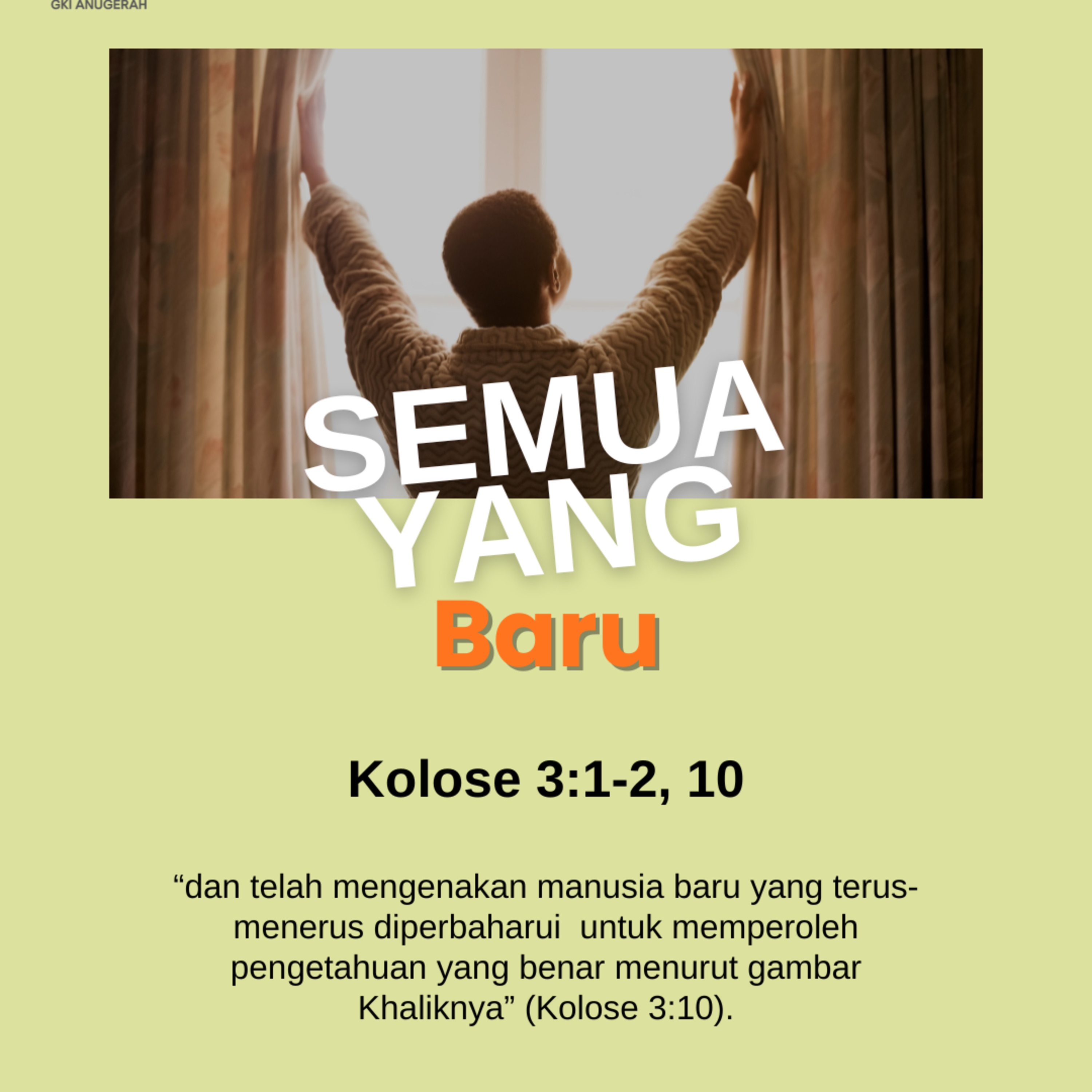 Semua yang Baru | Renungan Harian GKI Anugerah | 27 September 2025  episode artwork
