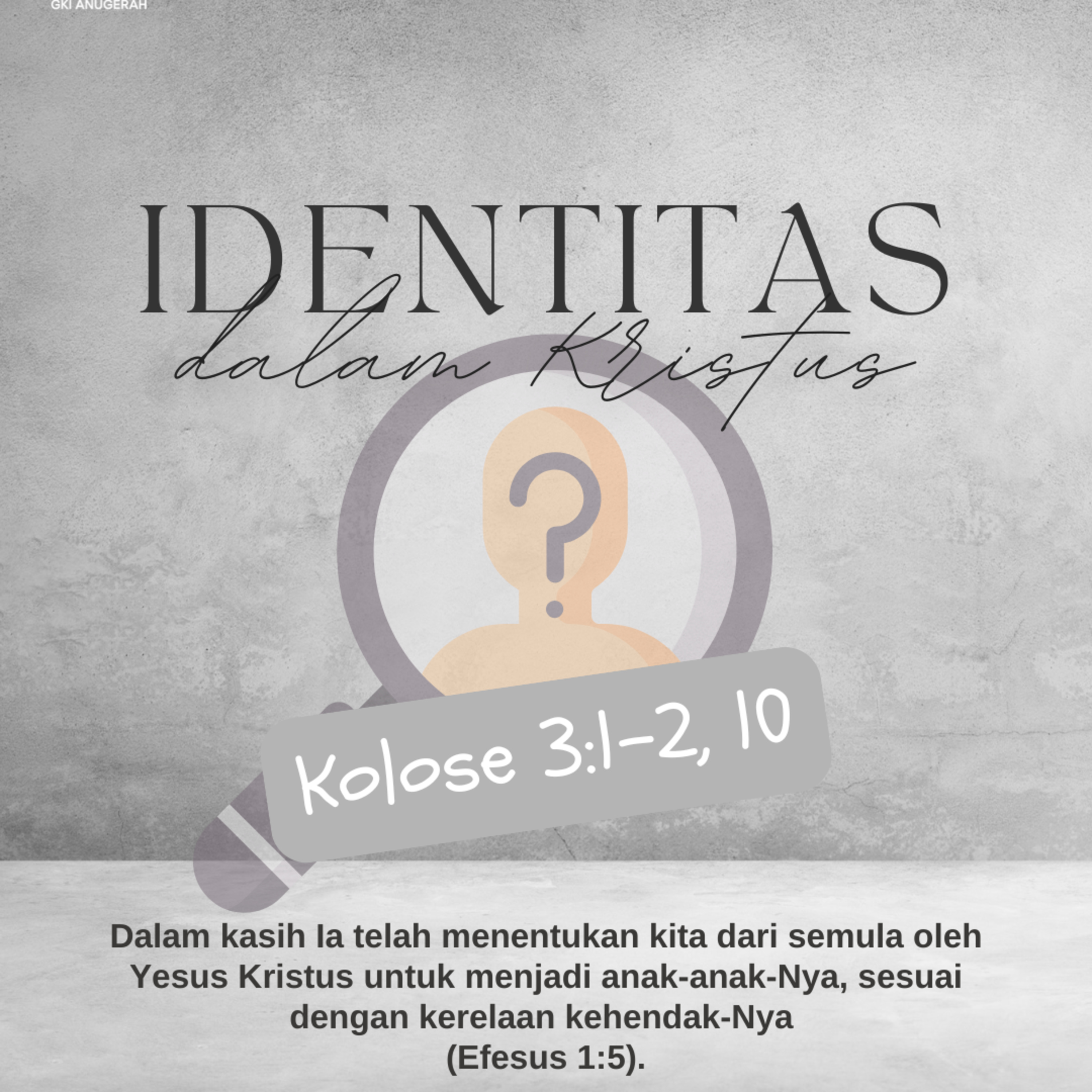 Identitas dalam Kristus | Renungan Harian GKI Anugerah | 29 September 2025  episode artwork