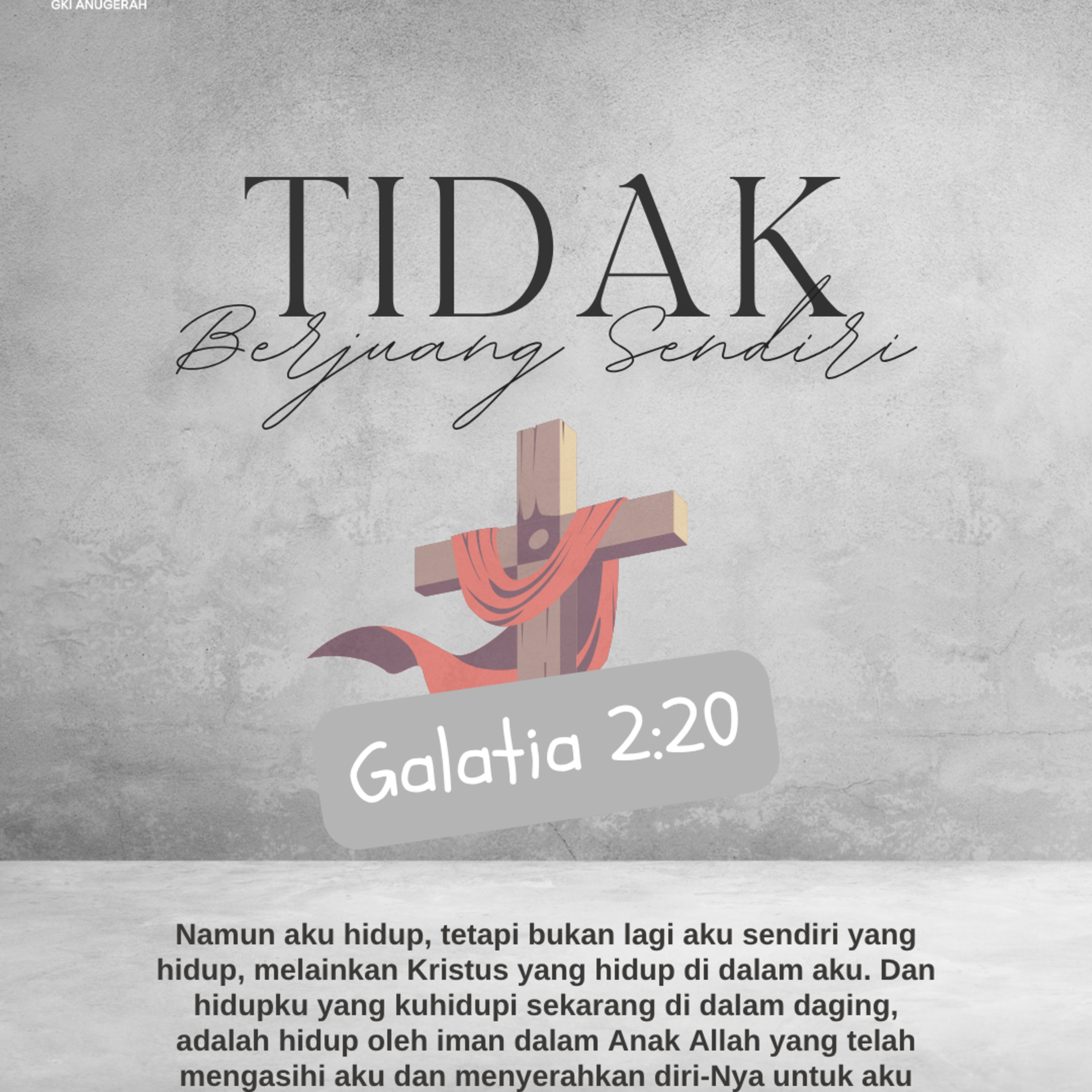 Tidak Berjuang Sendiri | Renungan Harian GKI Anugerah | 02 Oktober 2025  episode artwork