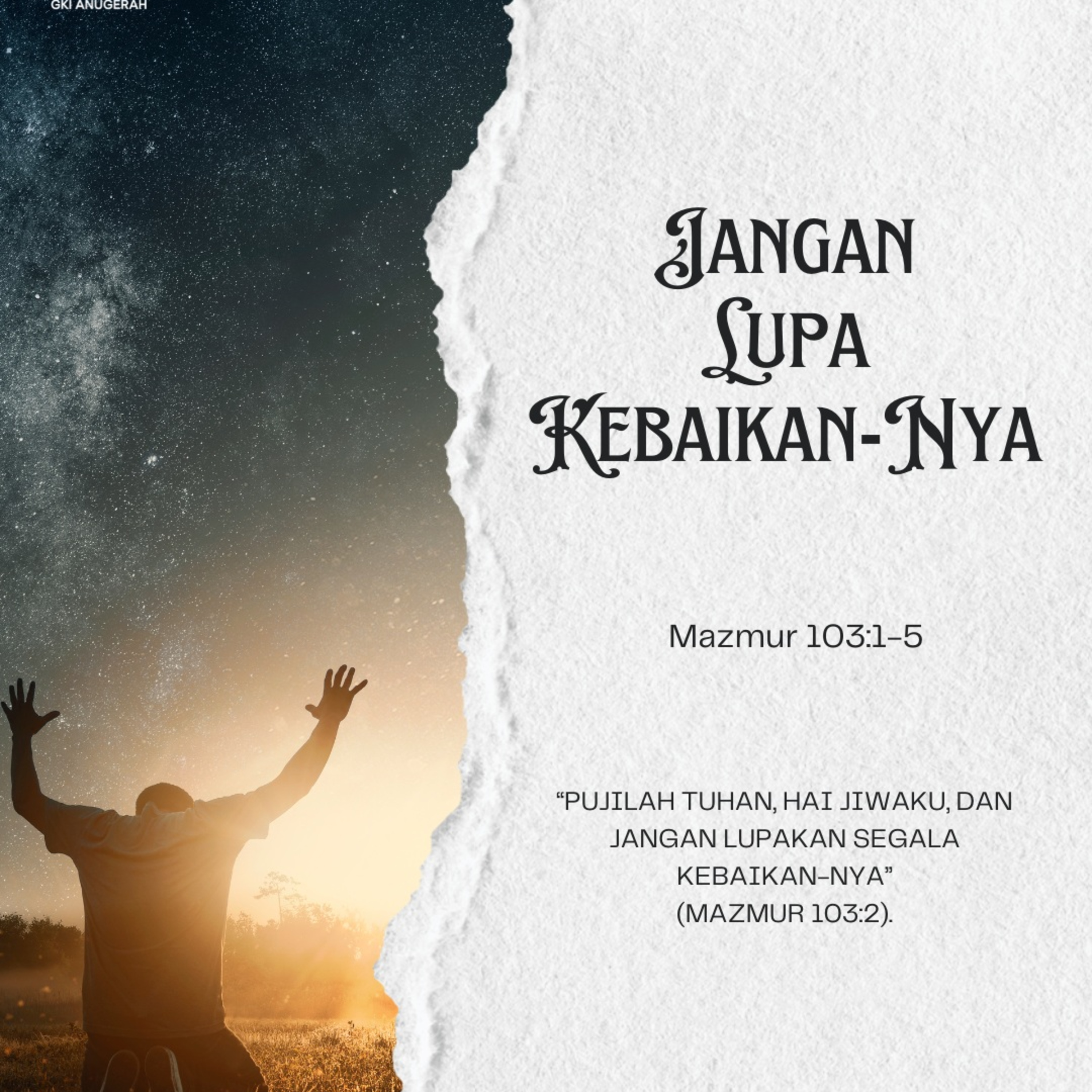 Jangan Lupa Kebaikan-Nya| Renungan Harian GKI Anugerah | 21 Oktober 2025  episode artwork