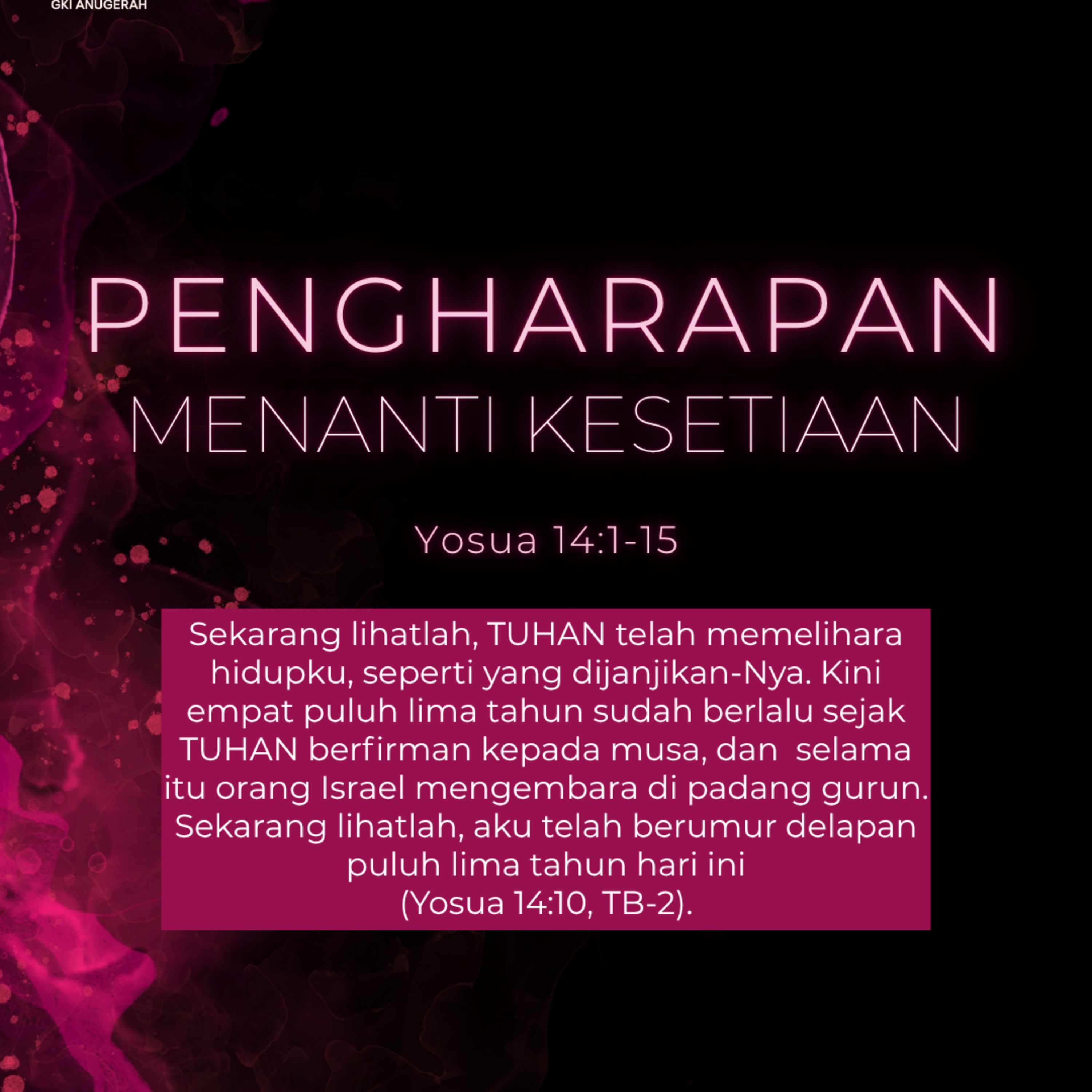 Pengharapan Menanti Kesetiaan | Renungan Harian GKI Anugerah | 13 November 2025  episode artwork