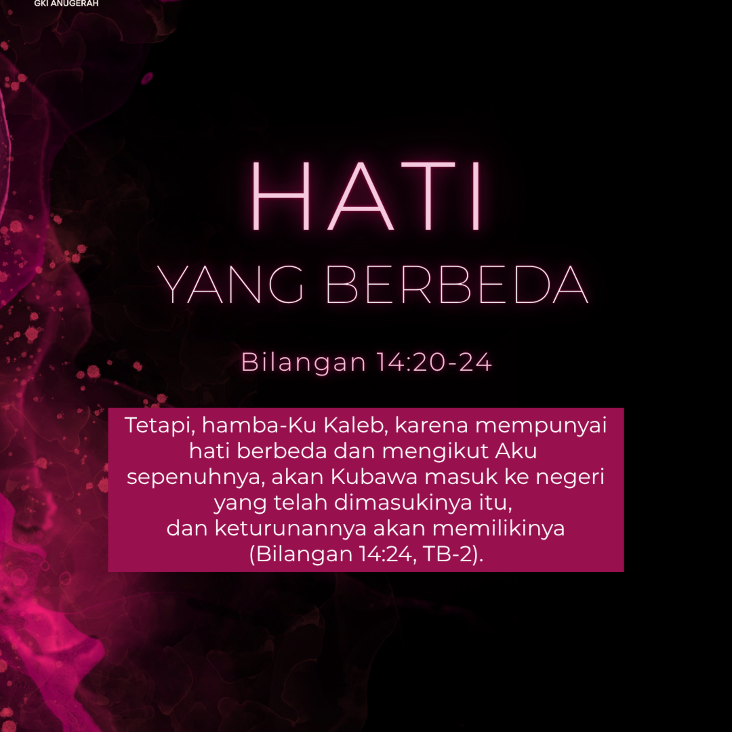 Hati yang Berbeda | Renungan Harian GKI Anugerah | 15 November 2025  episode artwork