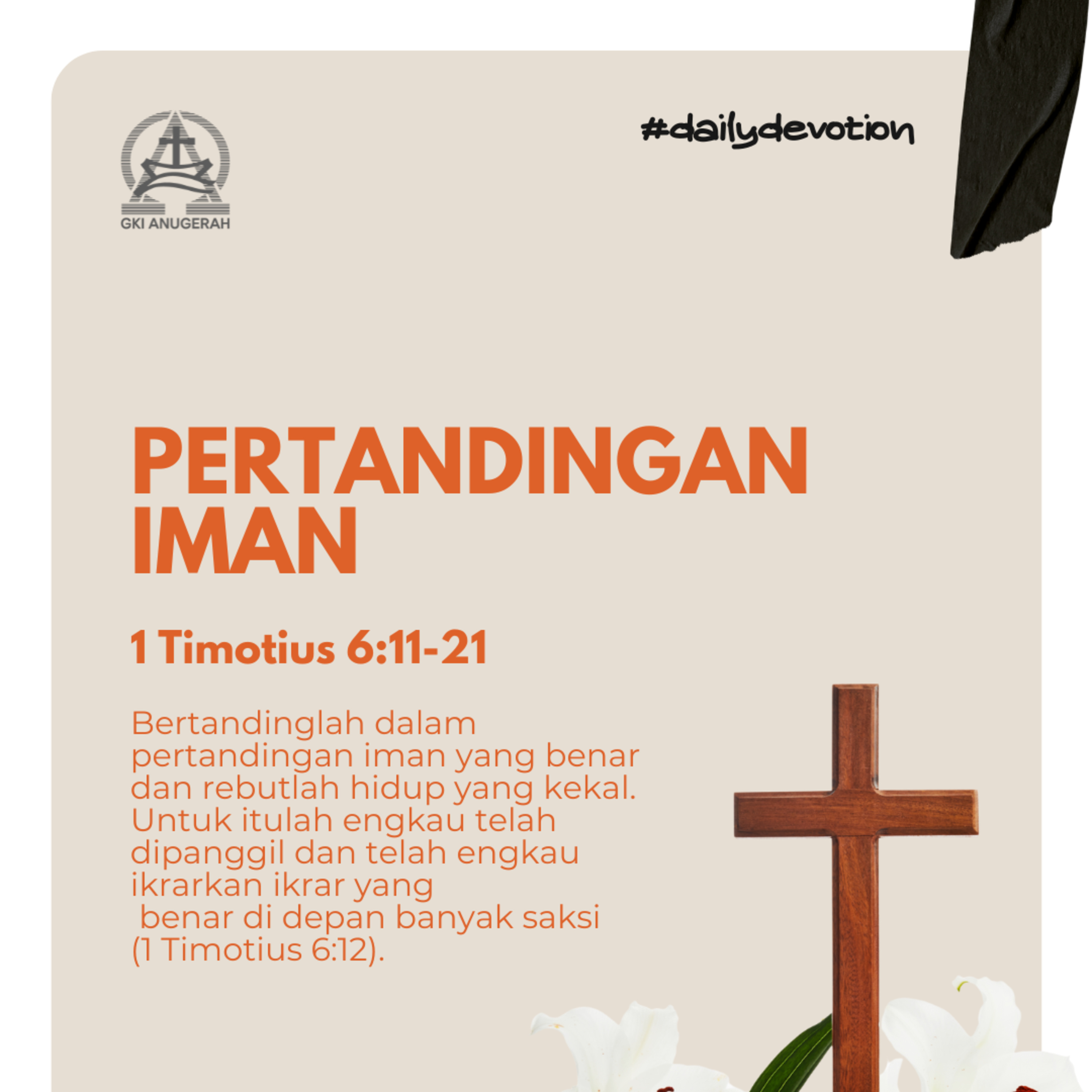 Pertandingan Iman | Renungan Harian GKI Anugerah | 18 November 2025  episode artwork