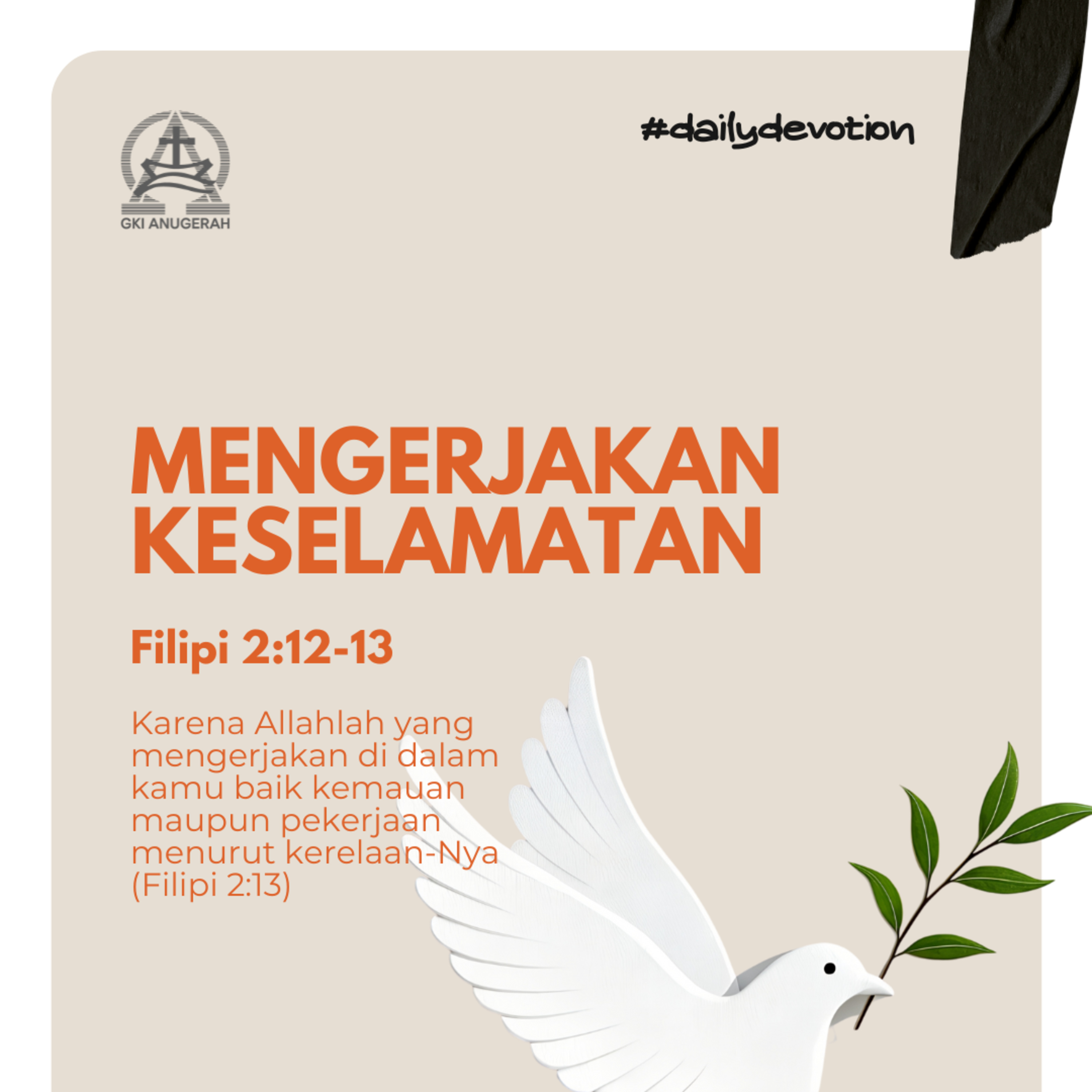 Mengerjakan Keselamatan | Renungan Harian GKI Anugerah | 19 November 2025  episode artwork