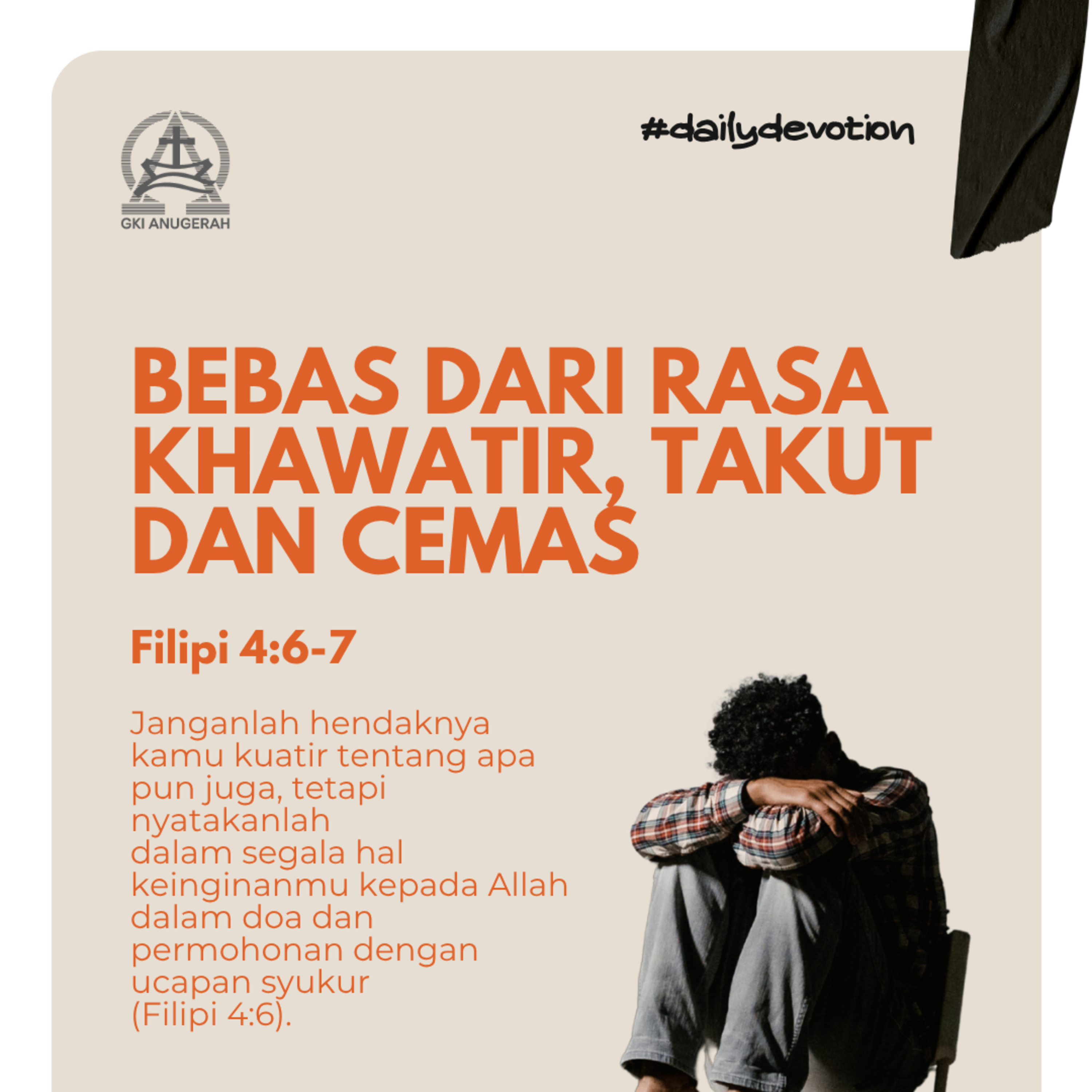 Bebas dari Rasa Khawatir, Takut dan Cemas | Renungan Harian GKI Anugerah | 21 November 2025  episode artwork